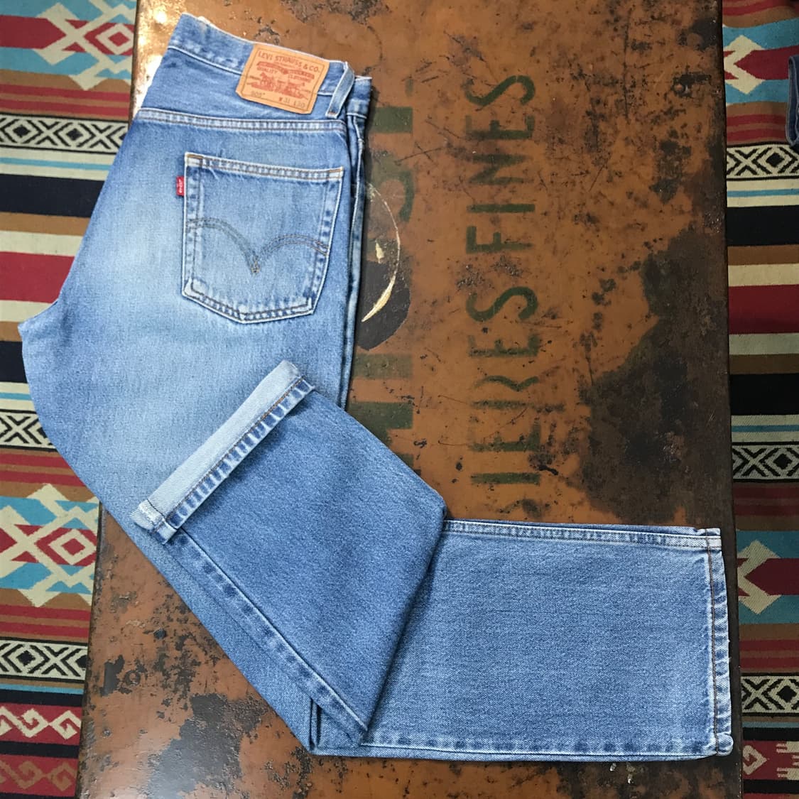 리바이스 505 연 중청 데님 팬츠 허리 31 32 사이즈 상품이미지2