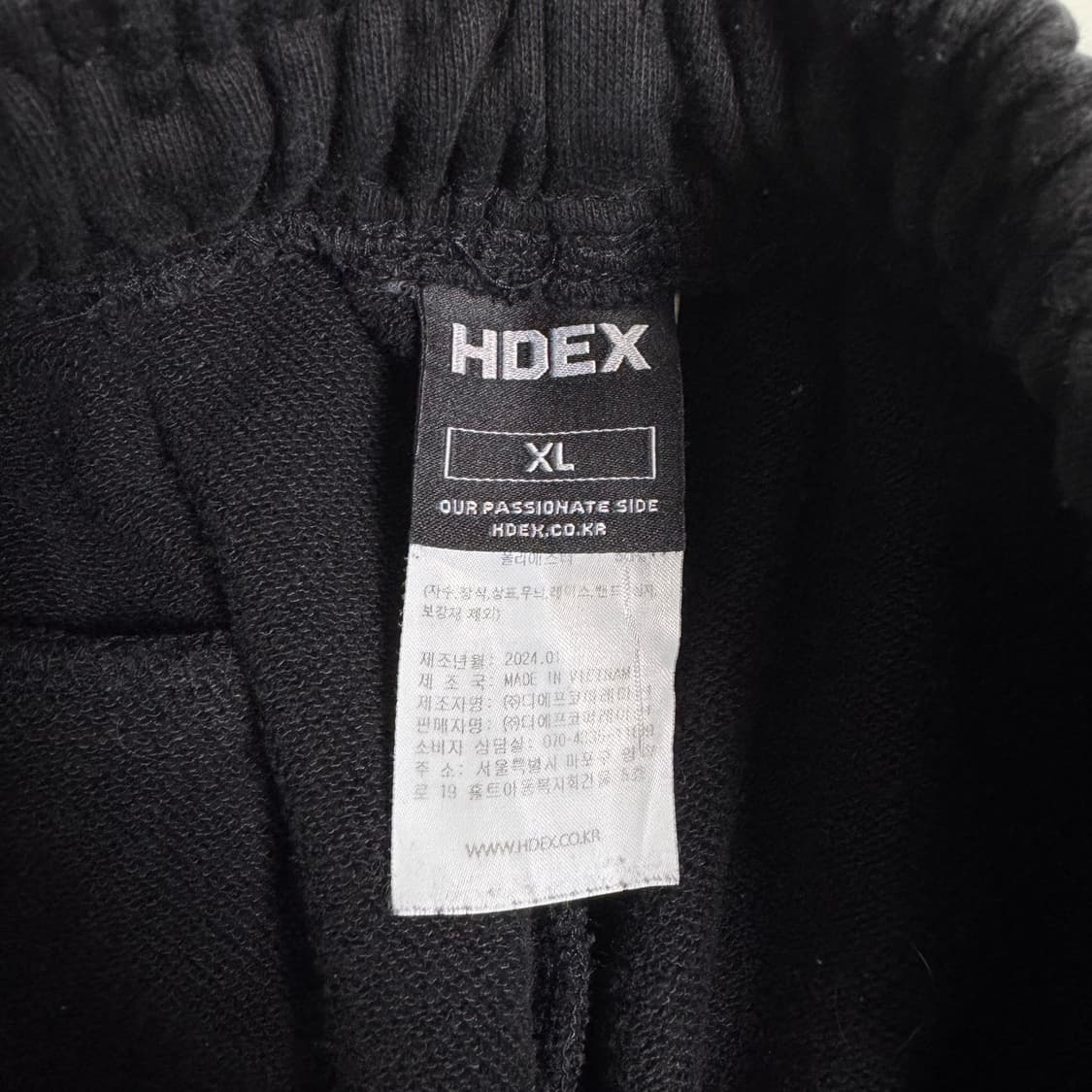 Hdex 블랙 버뮤다 팬츠 XL 상품이미지4