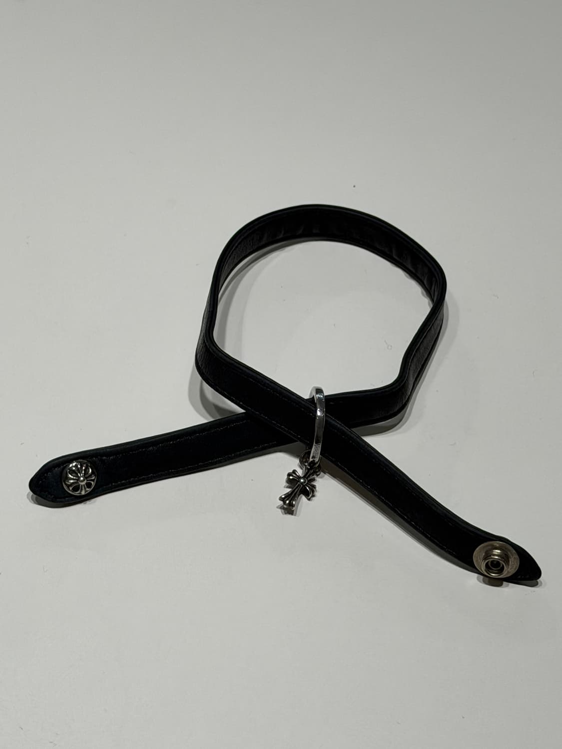 크롬하츠 가죽 실버링 팔찌 상품이미지4