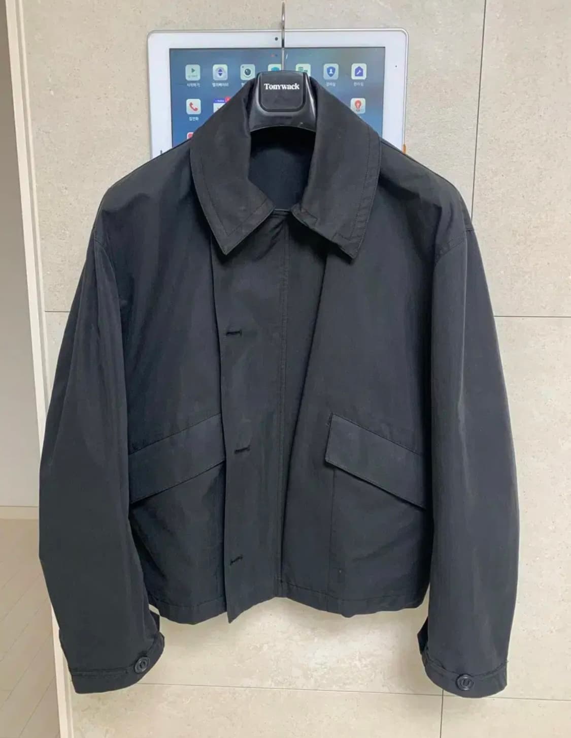 토니웩 블랙 숏 블루종 자켓 L 상품이미지1