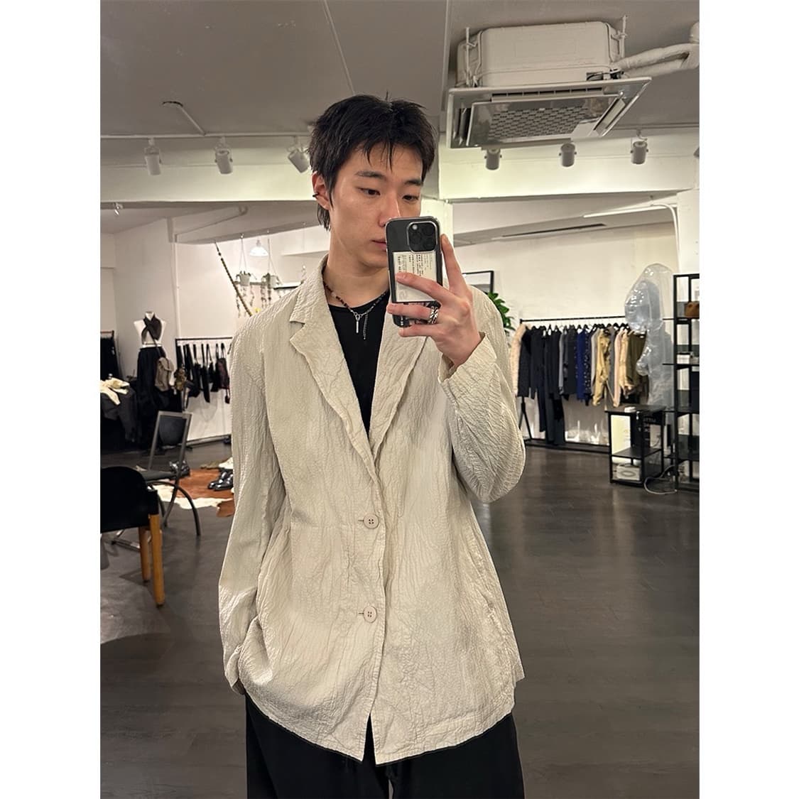 이세이미야케 맨 주름가공 블레이저 상품이미지4