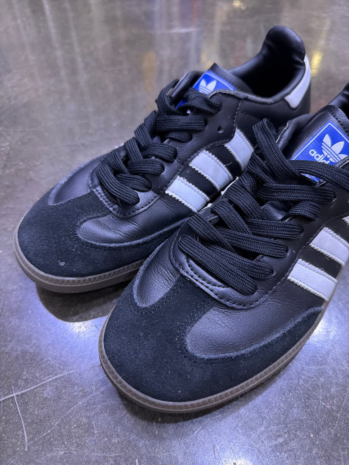 아디다스 OG 삼바 스니커즈 블랙 화이트 검 240 상품이미지3