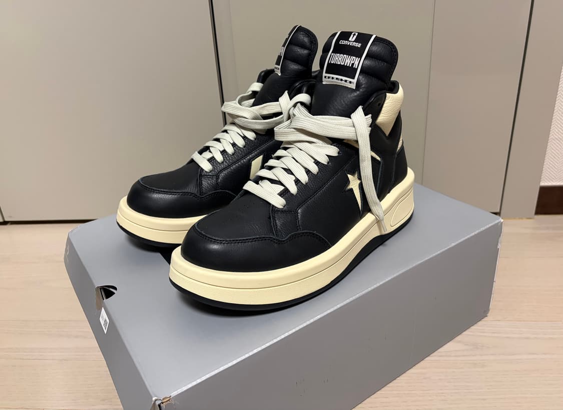[300] 컨버스 x 다크쉐도우 터보웨폰 블랙 크림 새상품 상품이미지1