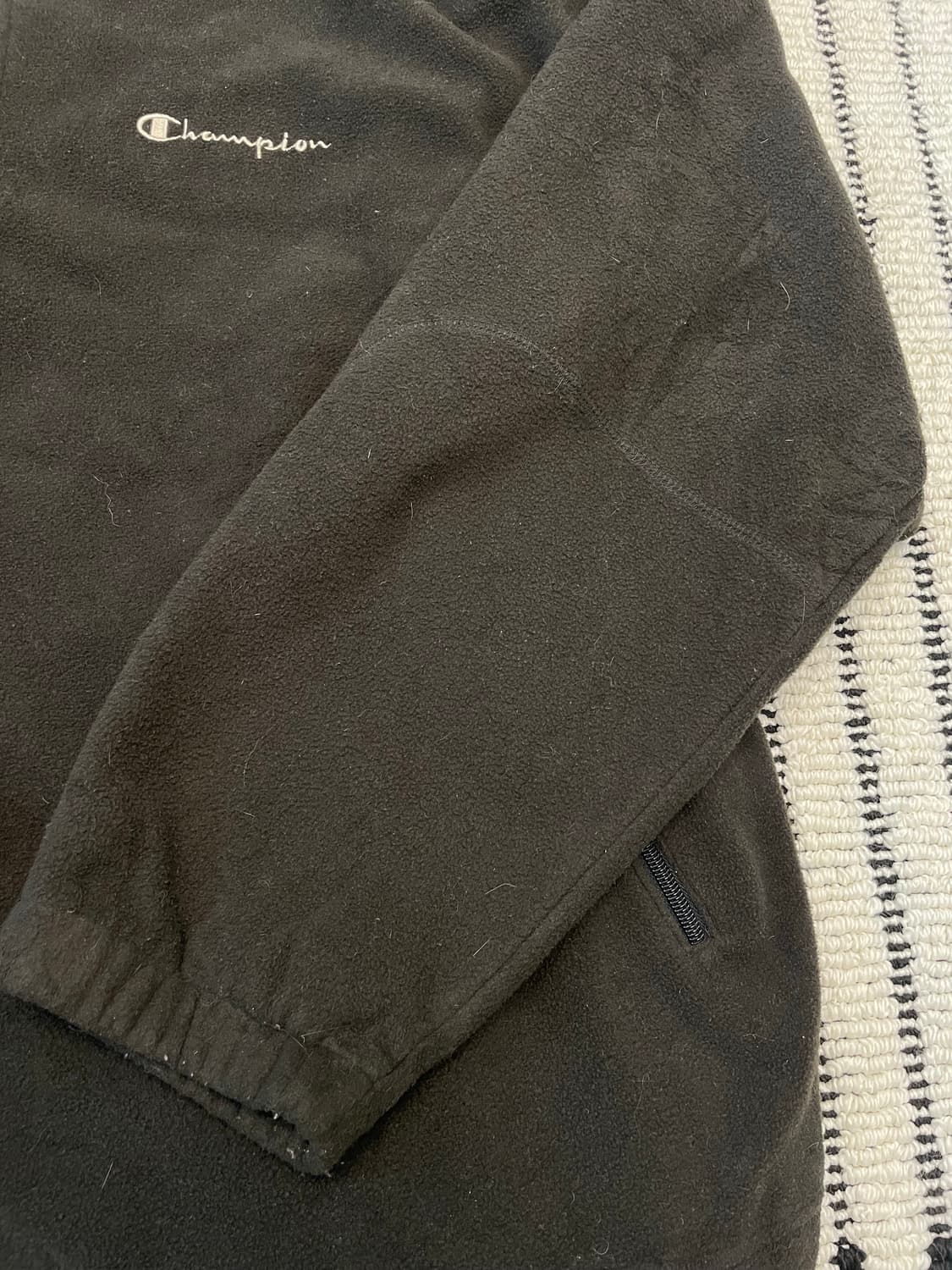 챔피온(champion) 반집업 플리스 다크브라운 상품이미지4