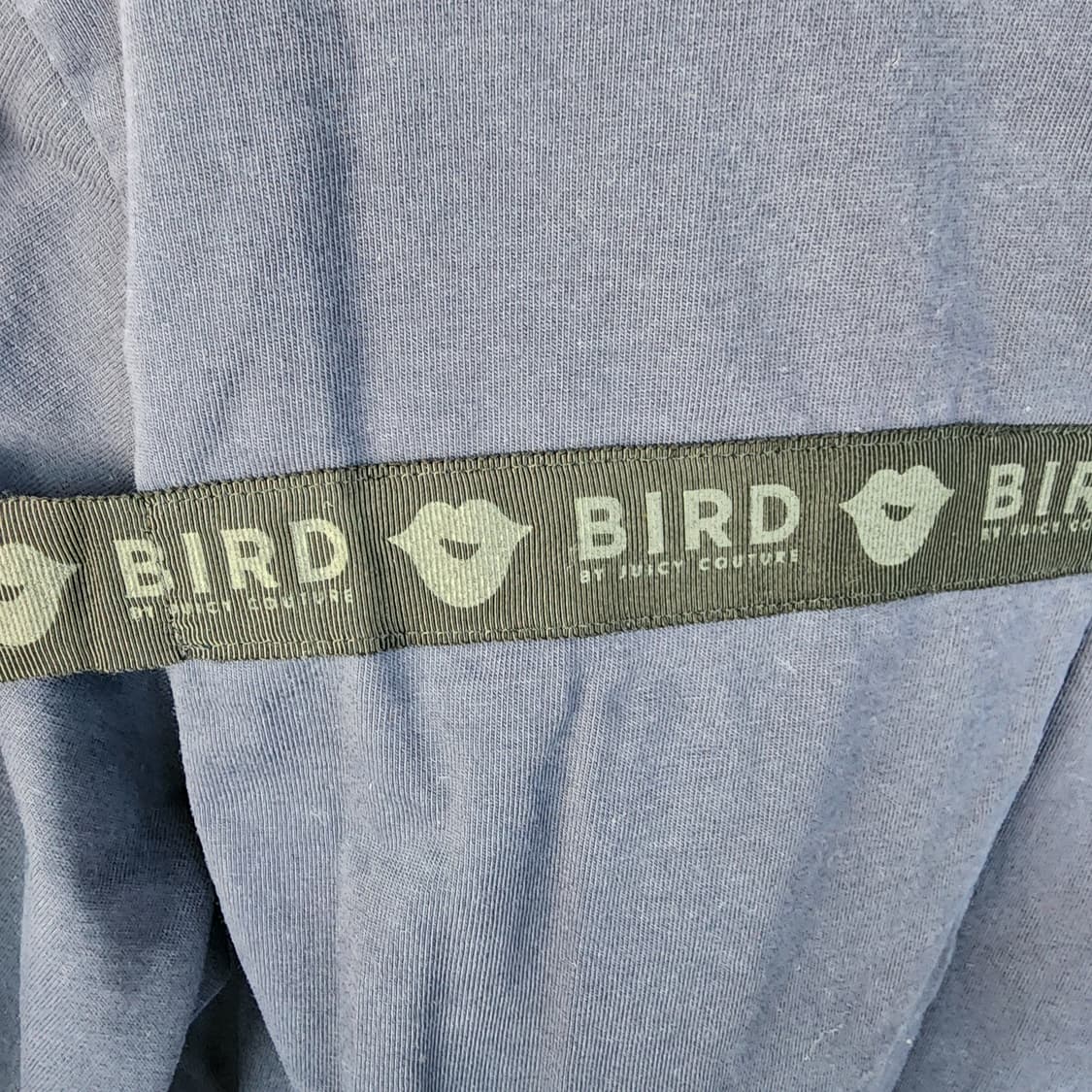 한섬 BIRD 네이비 배색 포인트 반팔 티셔츠 상품이미지4