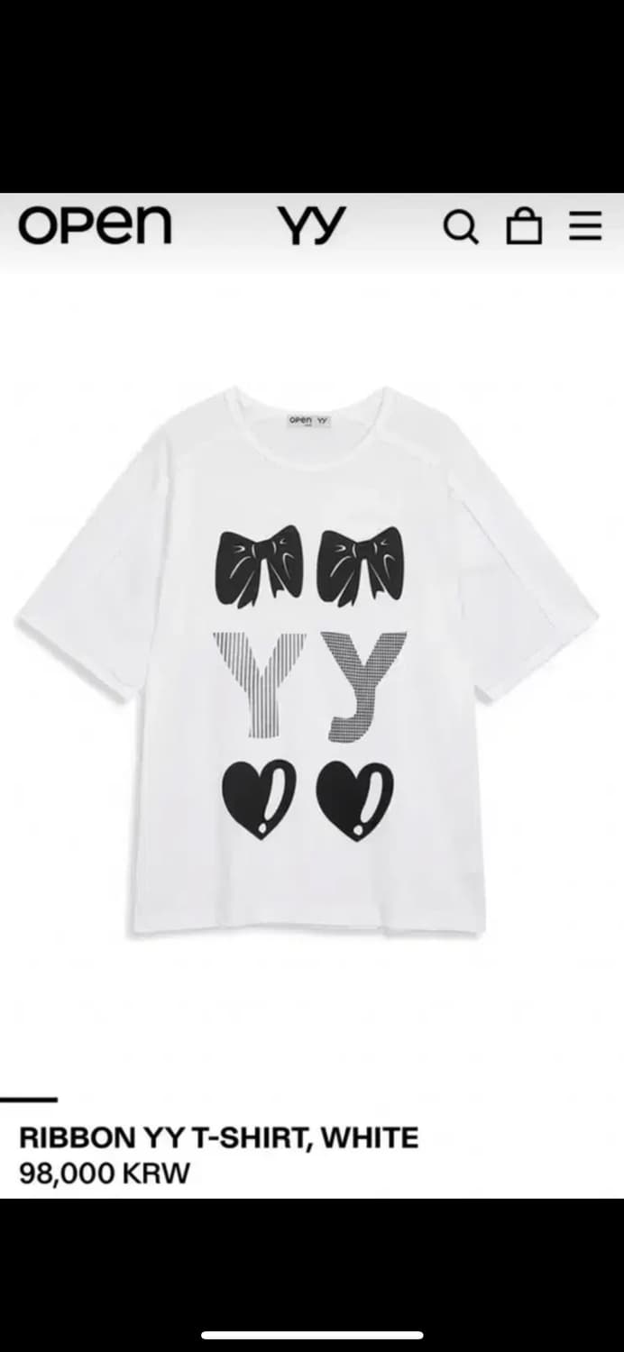 Open Yy 오픈와이와이 하트리본티 상품이미지1