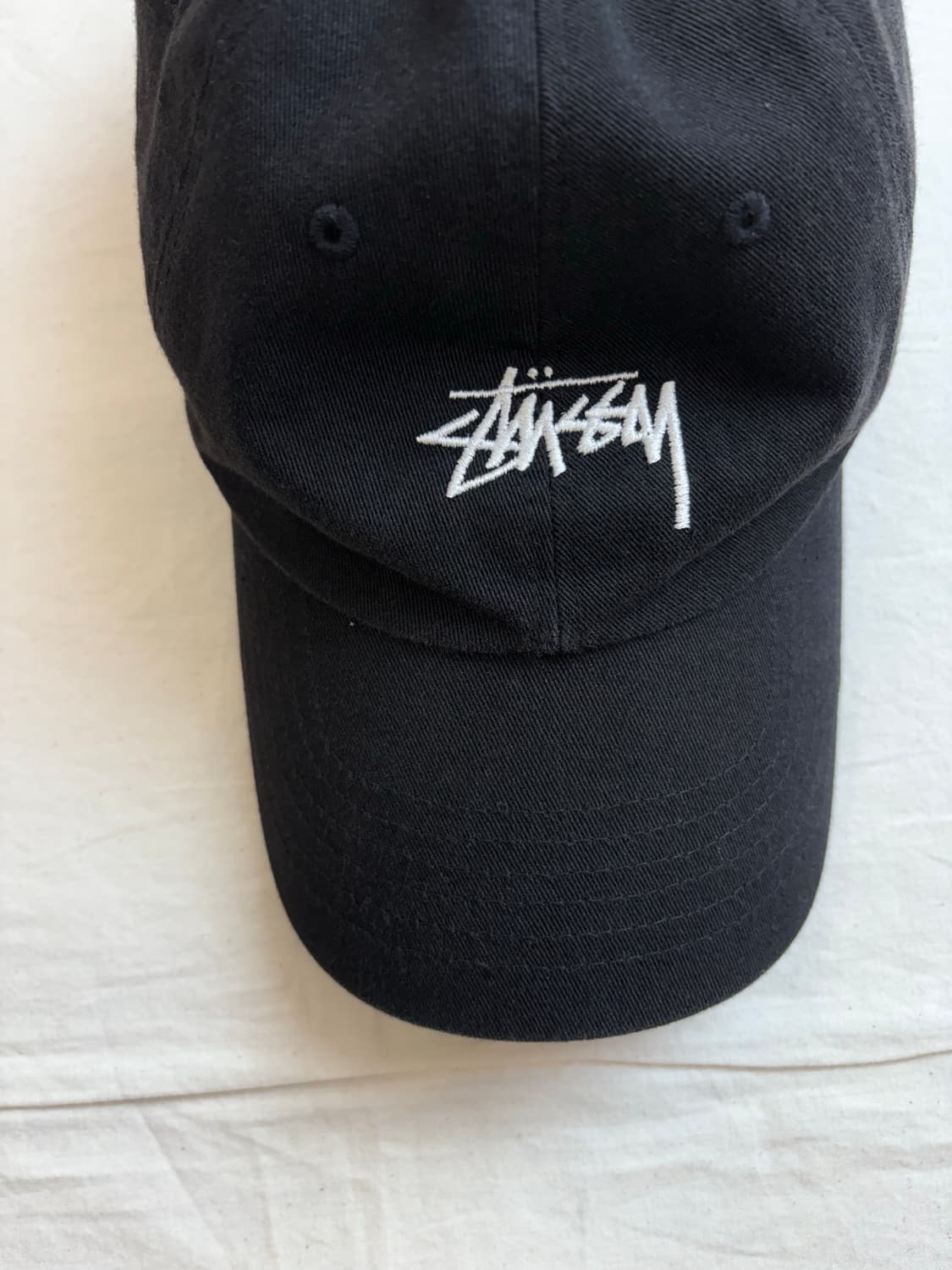 Stussy 스투시 JPN 자수 로고 볼캡 블랙 상품이미지4