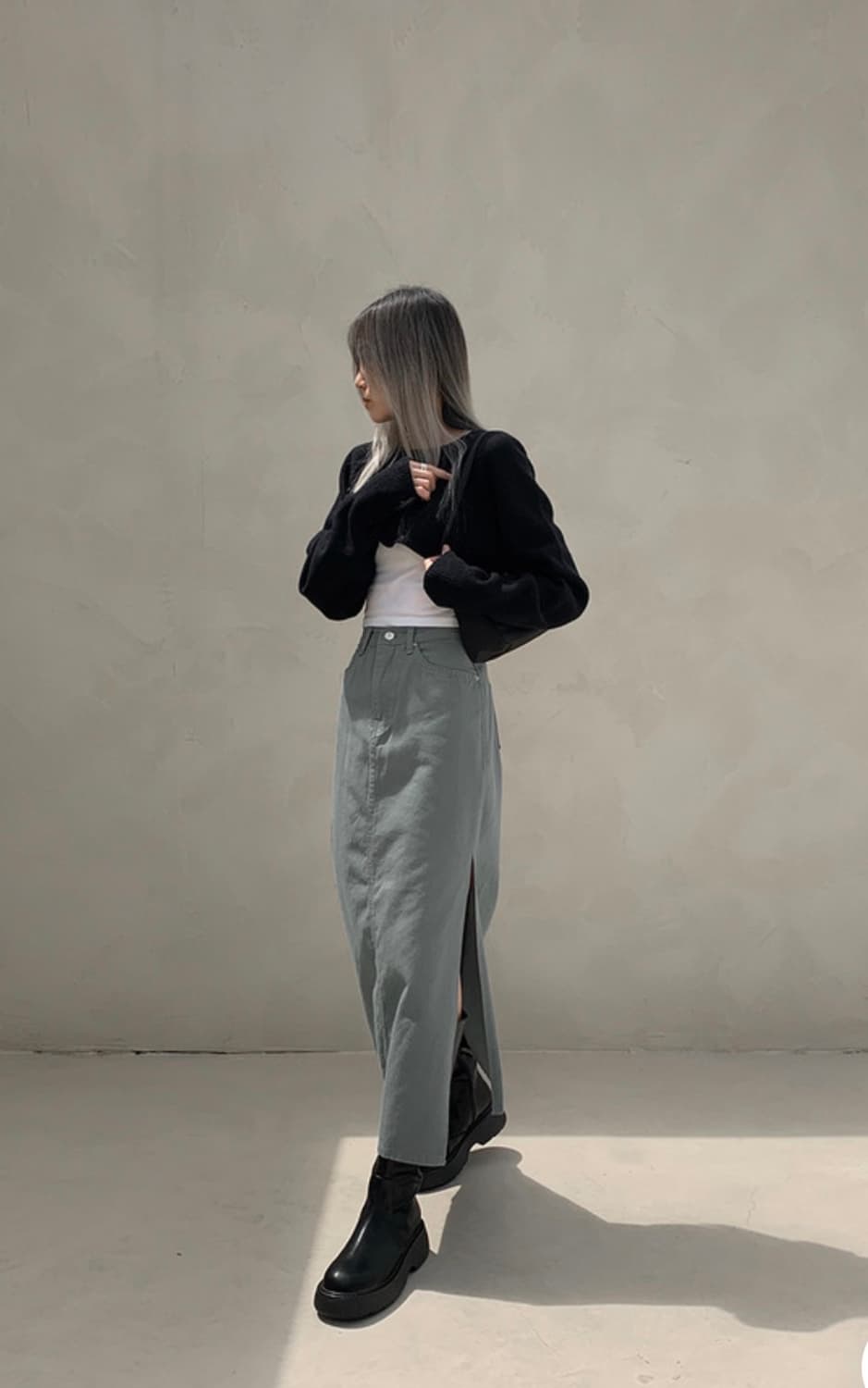 블랙업 자체제작 치마 상품이미지1