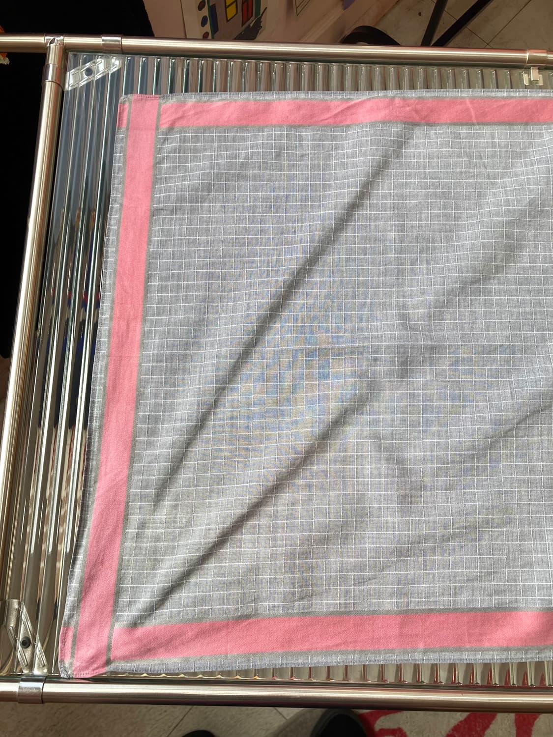 빈티지 베이직 그레이 손수건 상품이미지4