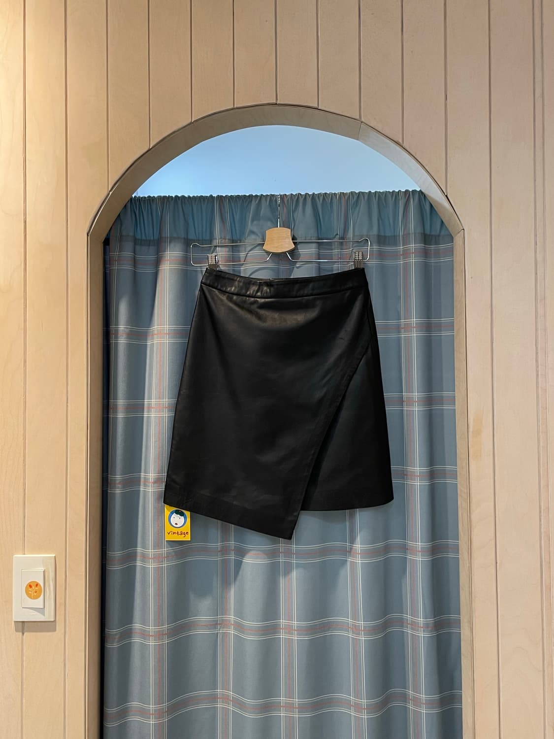 일본빈티지 양가죽 언발스커트 상품이미지3