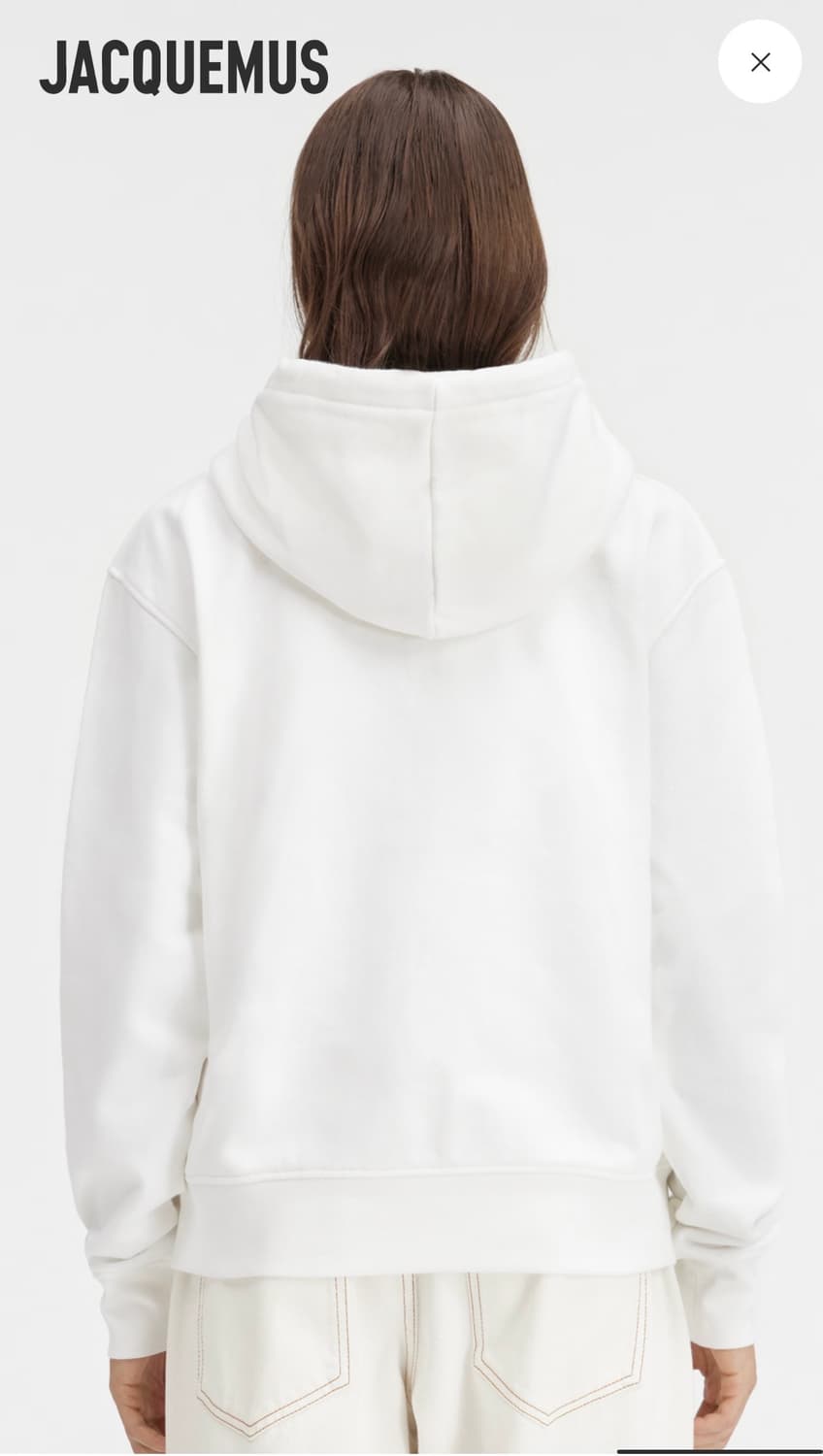 Jacquemus 자크뮈스 블랙 로고 자수 후디 상품이미지4