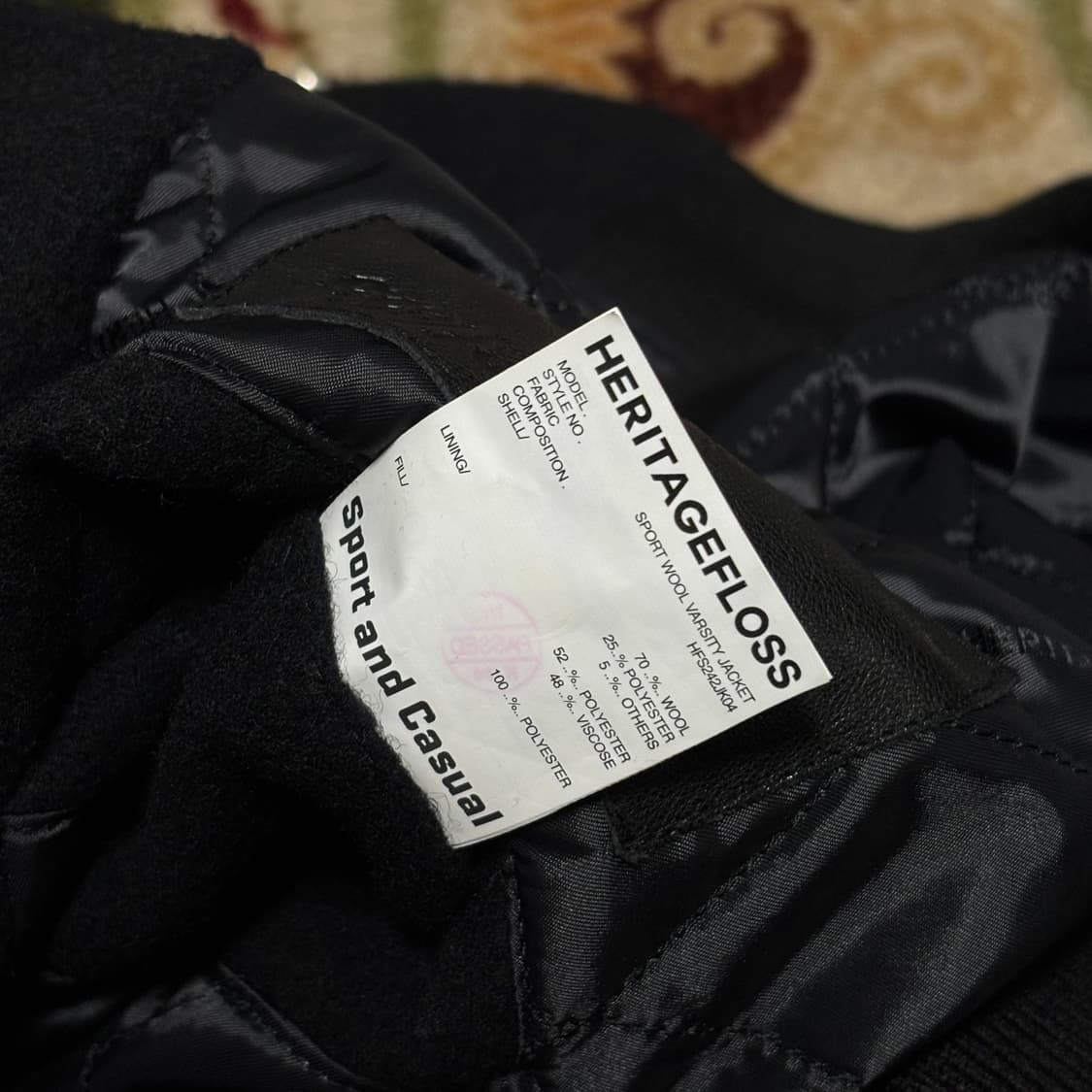 Heritagefloss 24fw sport wool varsity (L 상품이미지2