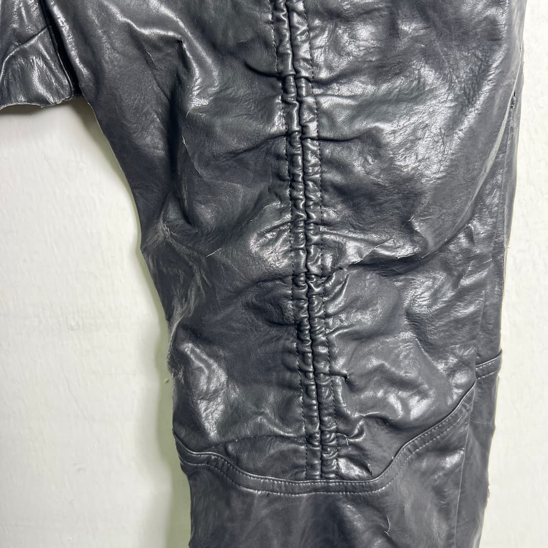 ZIN KATO 진 카토 블랙 셔링 바이커 펑크 팬츠 28 상품이미지6