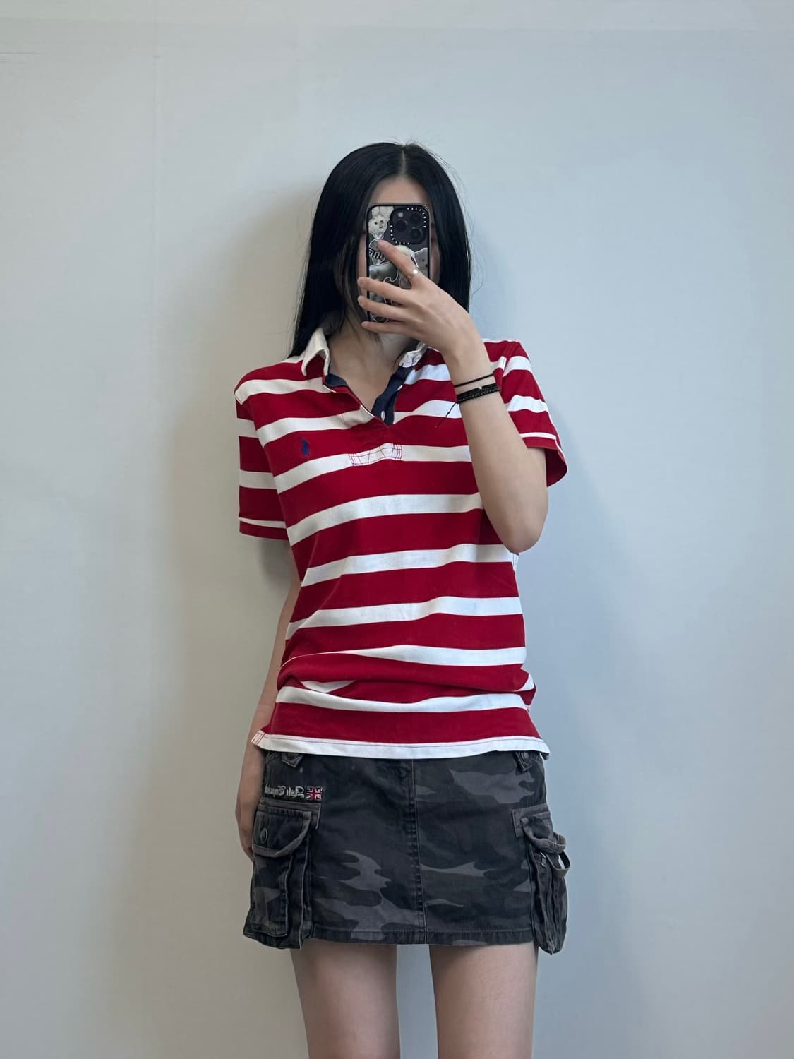 폴로 랄프로렌 신형 단가라 럭비 피케 반팔 티셔츠 상품이미지1