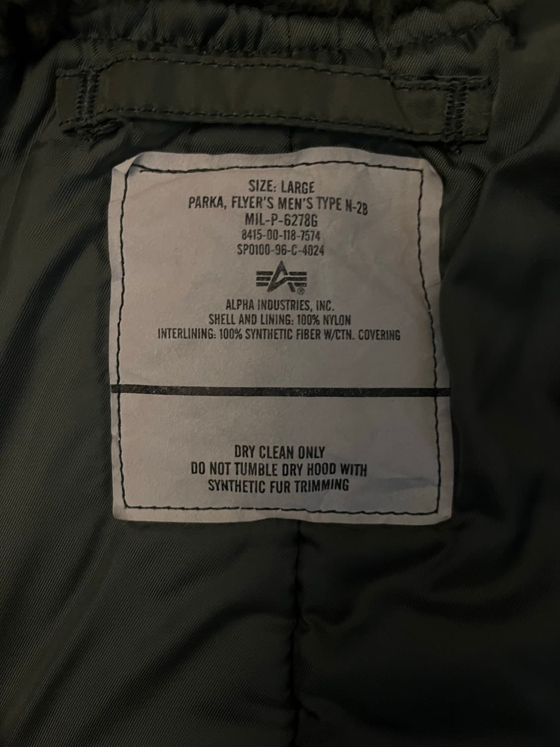 *급처 알파인더스트리 n2b L 상품이미지4