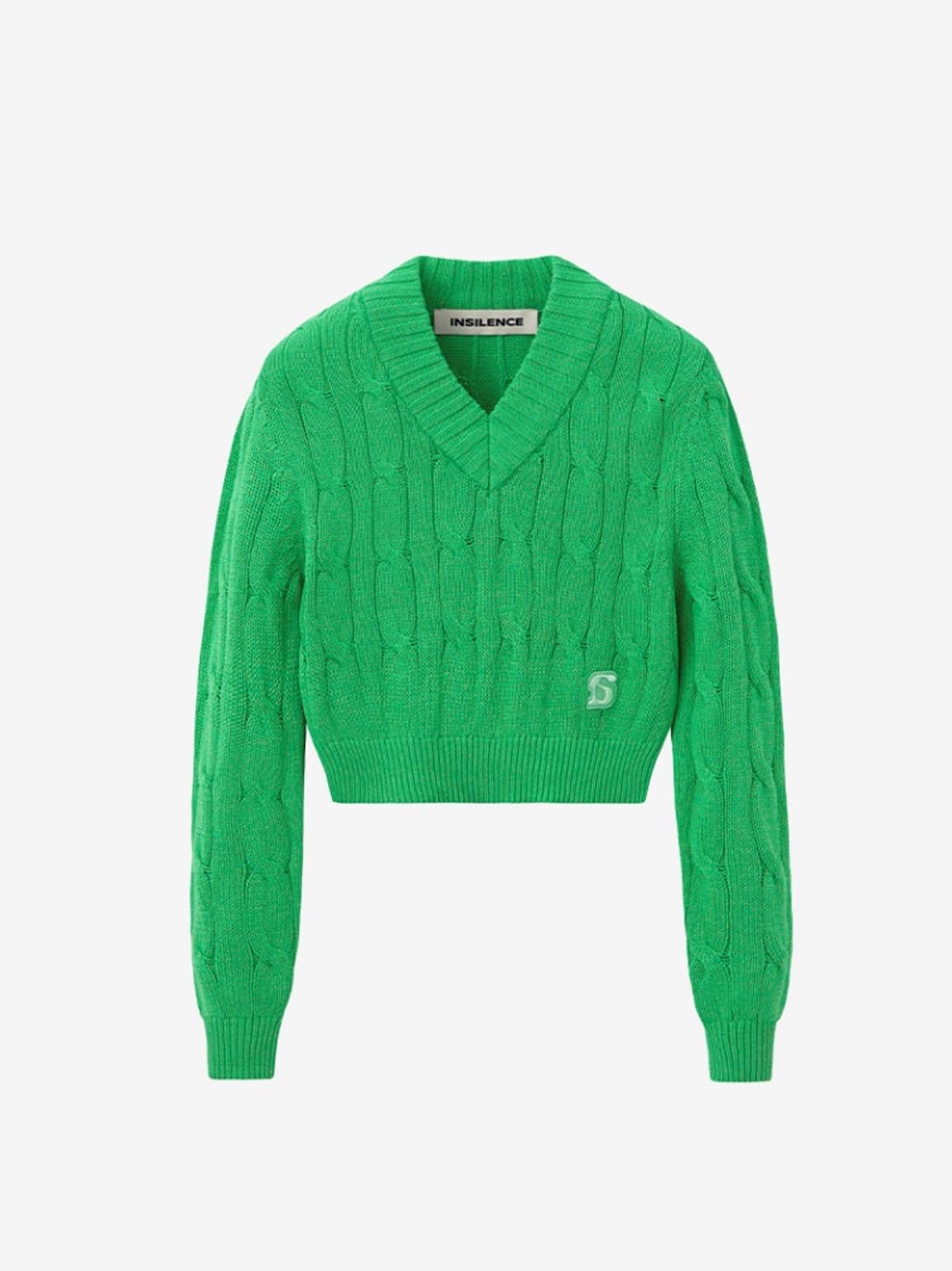 인사일런스우먼 케이블 니트 상품이미지1