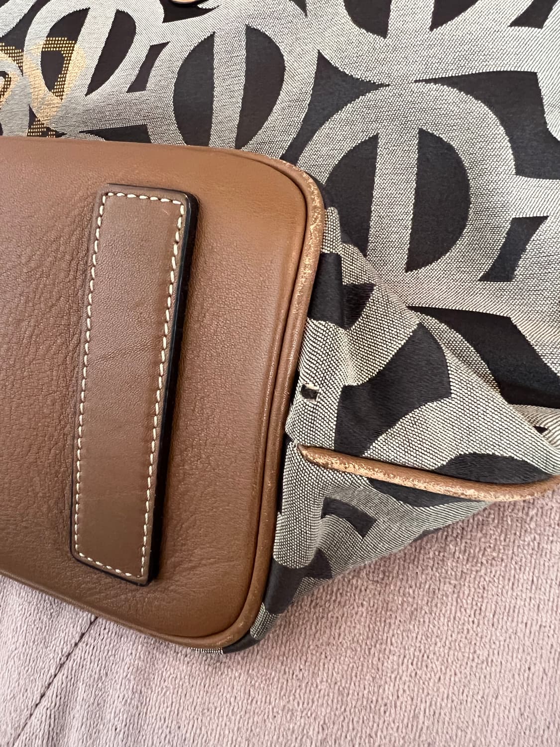 루이까또즈 브라운 로고 숄더백 쇼퍼백 상품이미지8