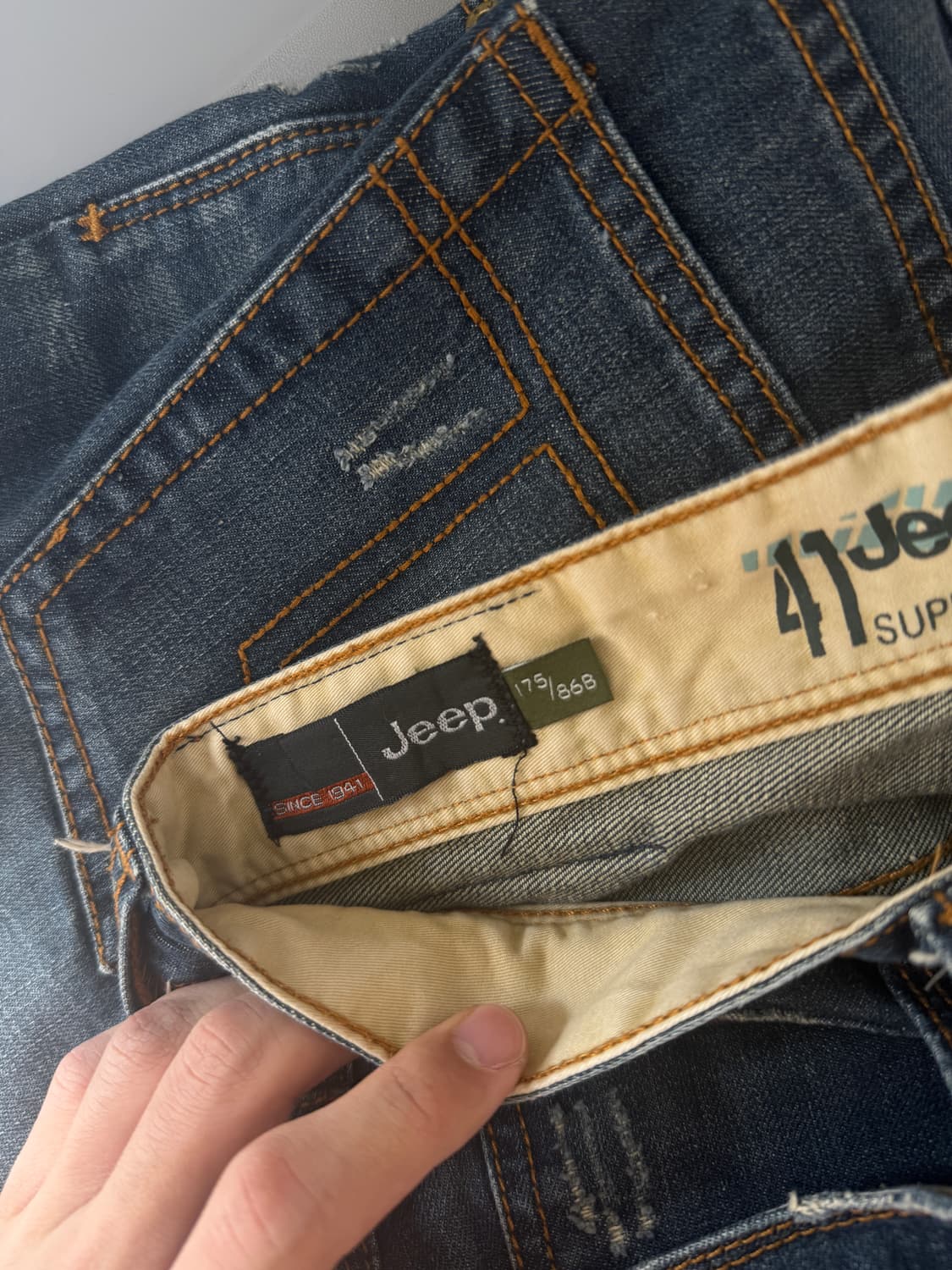 Jeep 지프 빈티지 스트레이트 데님팬츠 상품이미지4