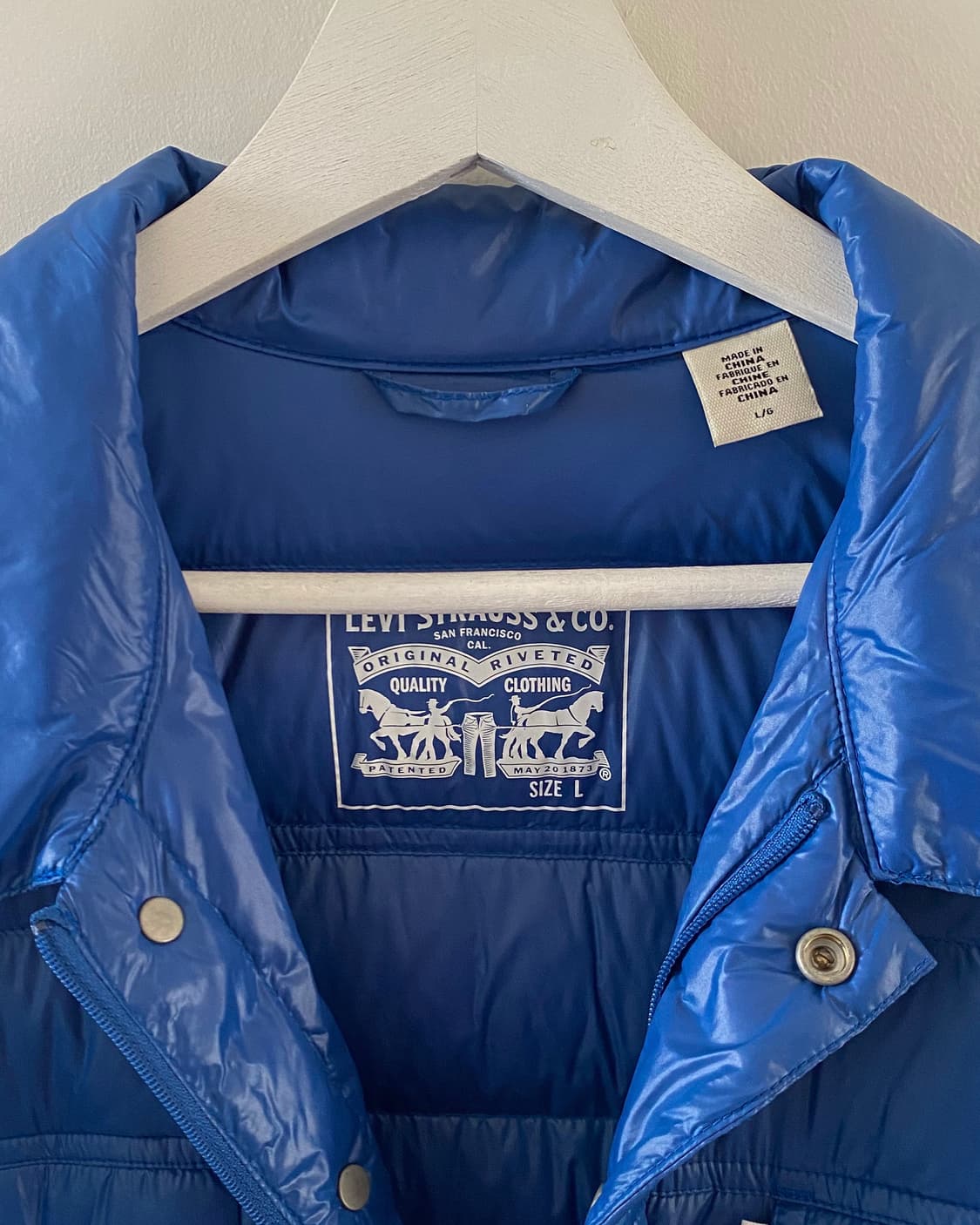 리바이스 블루 경량 패딩 자켓 상품이미지3