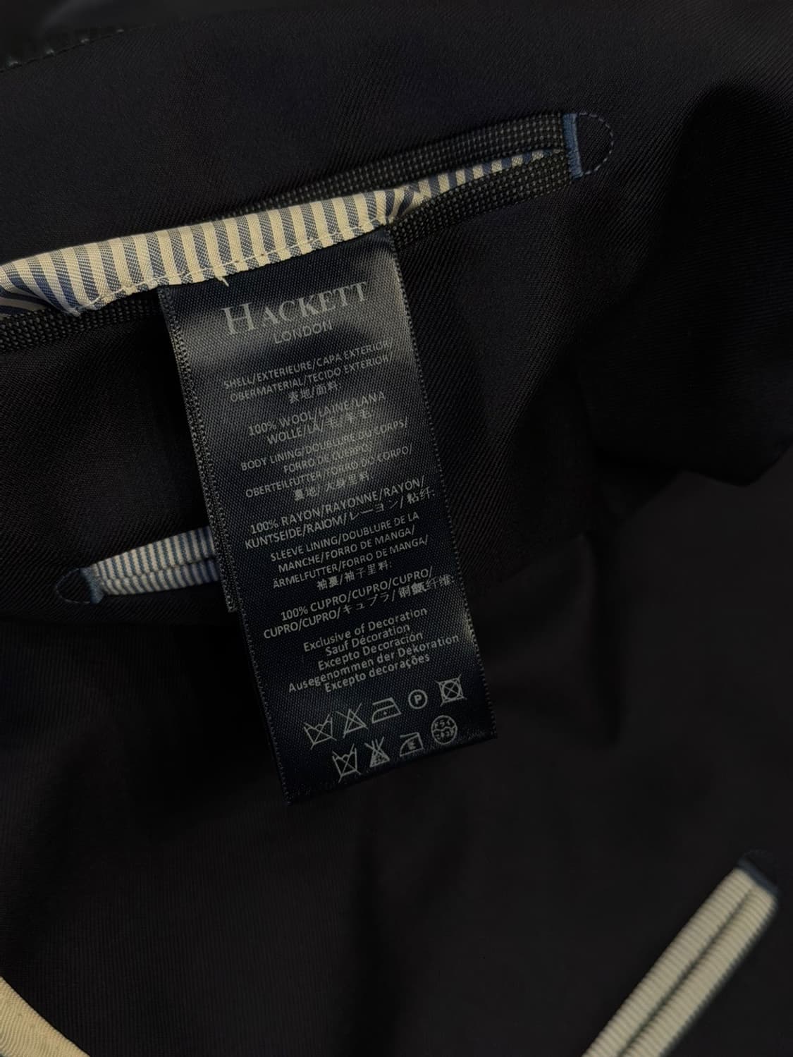 해켓 네이비 블레이저 100 상품이미지9