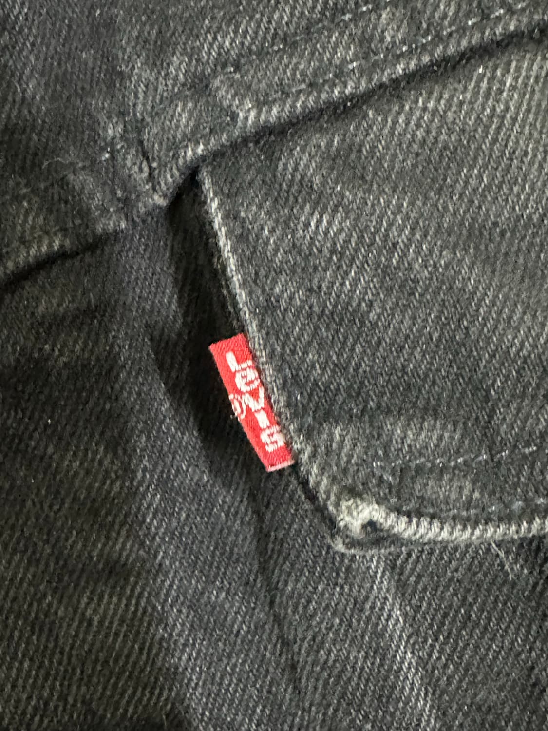 리바이스 70598-4159 L 블랙 데님 자켓 USA 상품이미지2