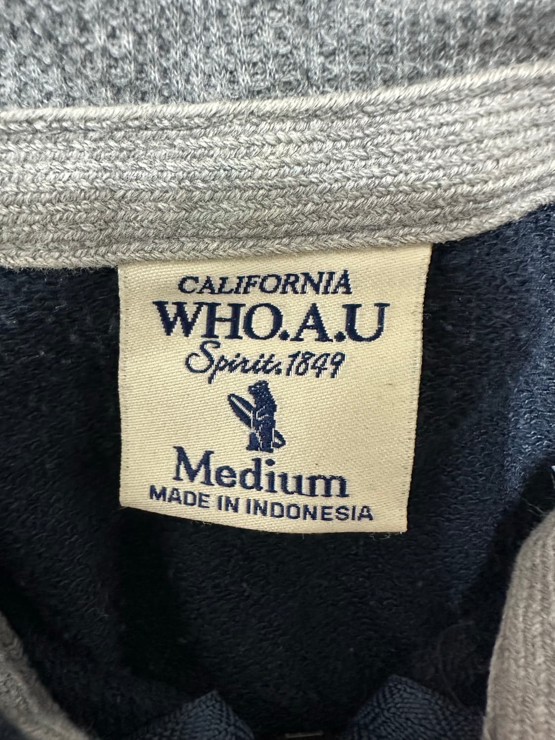 후아유 네이비 후드집업 상품이미지5