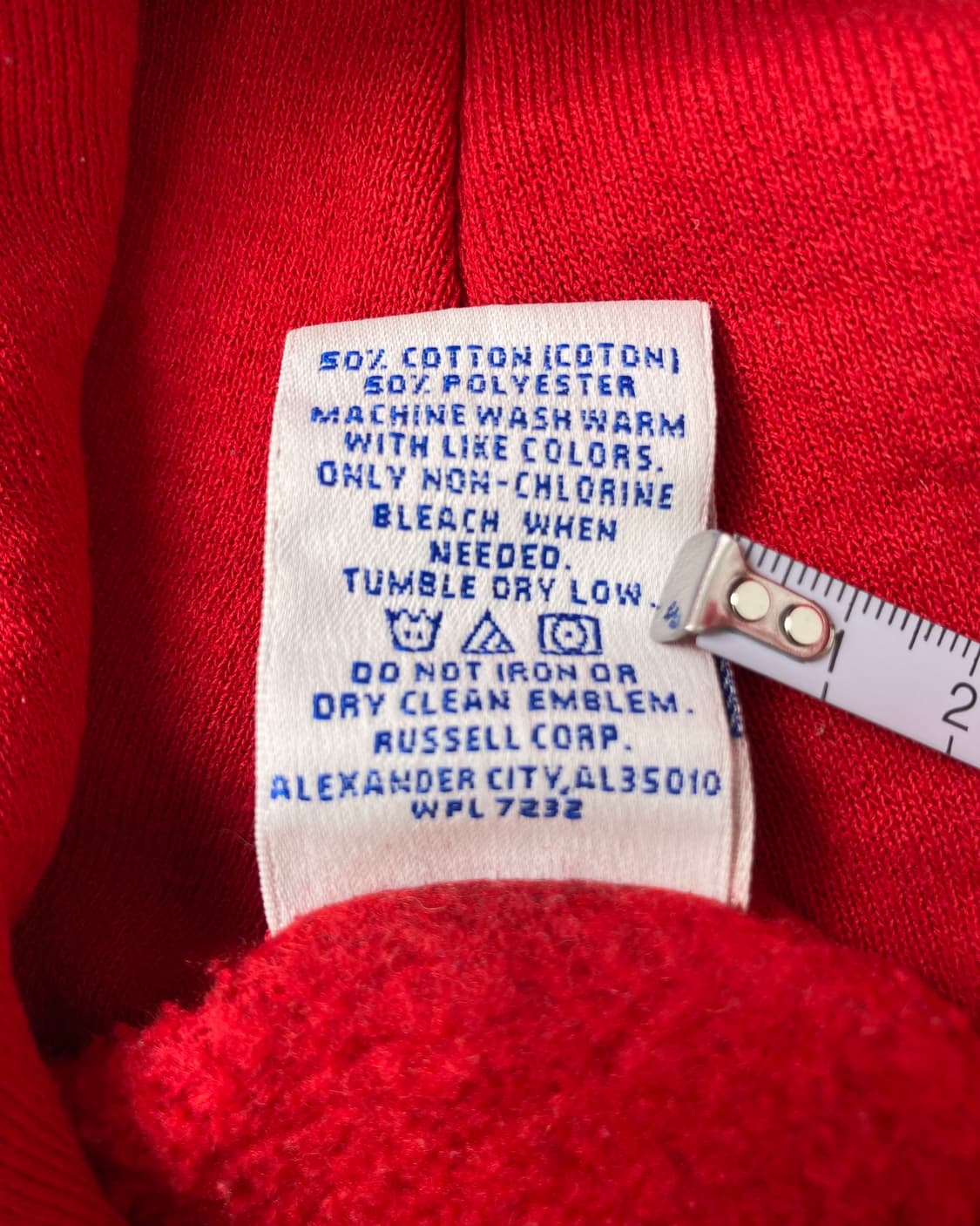 90s Russell Hoodie (red) 상품이미지4