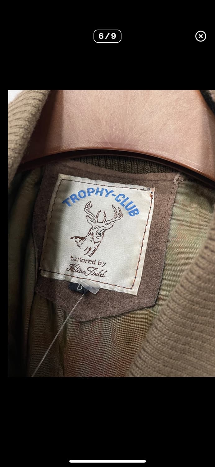 빈티지 트로피 클럽 스웨이드 봄버 자켓 A2791 상품이미지6