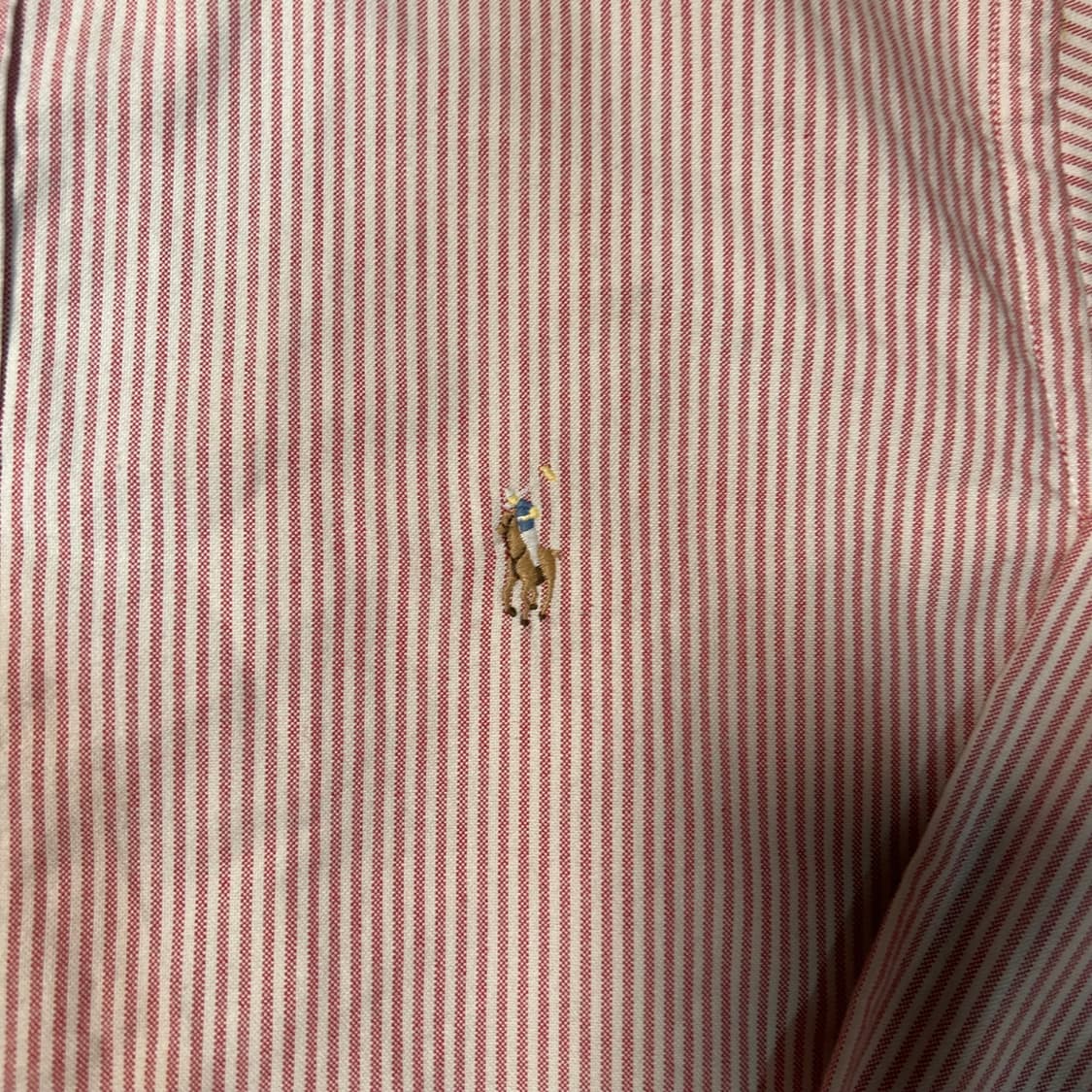 [XL] 폴로 랄프로렌 스몰포니 핑크 스트라이프 셔츠 상품이미지2