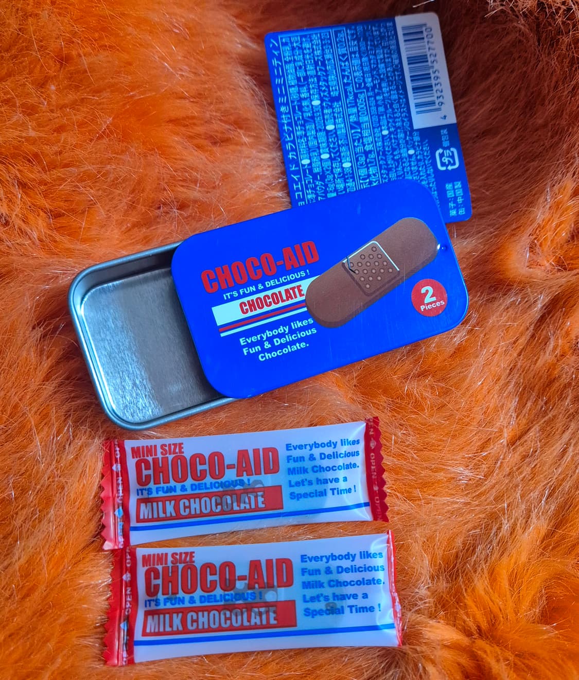 CHOCO-AID 반창고 모양 초코 카라비너 틴케이스 새상품 상품이미지6