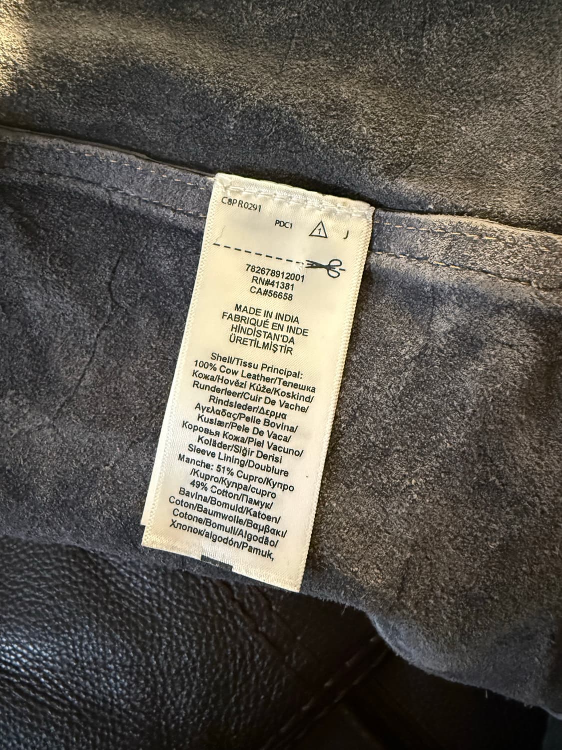 RRL lot 271 리랜드 가죽자켓 인디고 다잉 m size 상품이미지6