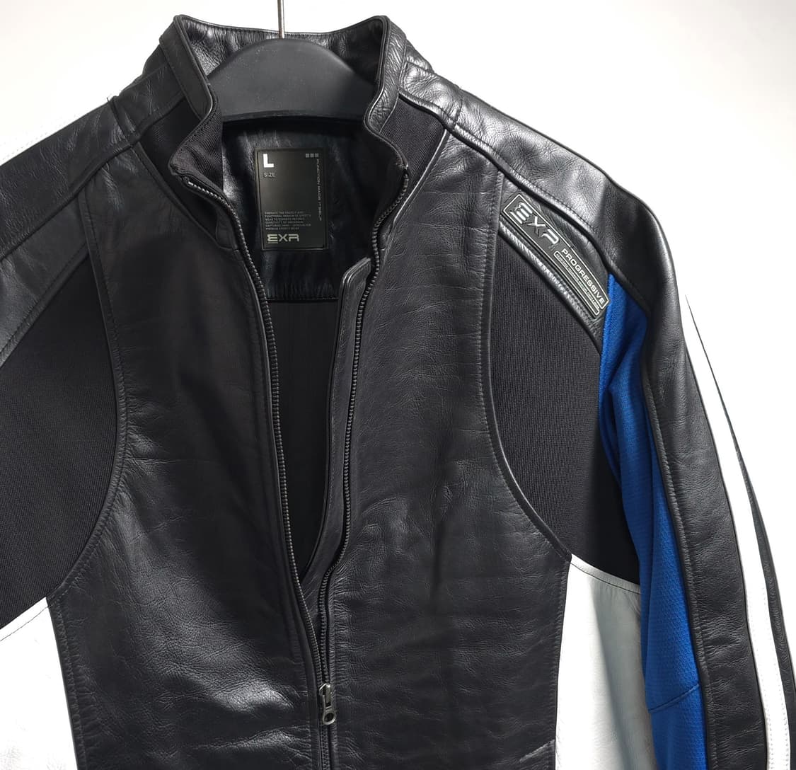 EXR 정품 소가죽 레이싱 자켓 패딩 점퍼 라이더 바이크 100
 상품이미지8