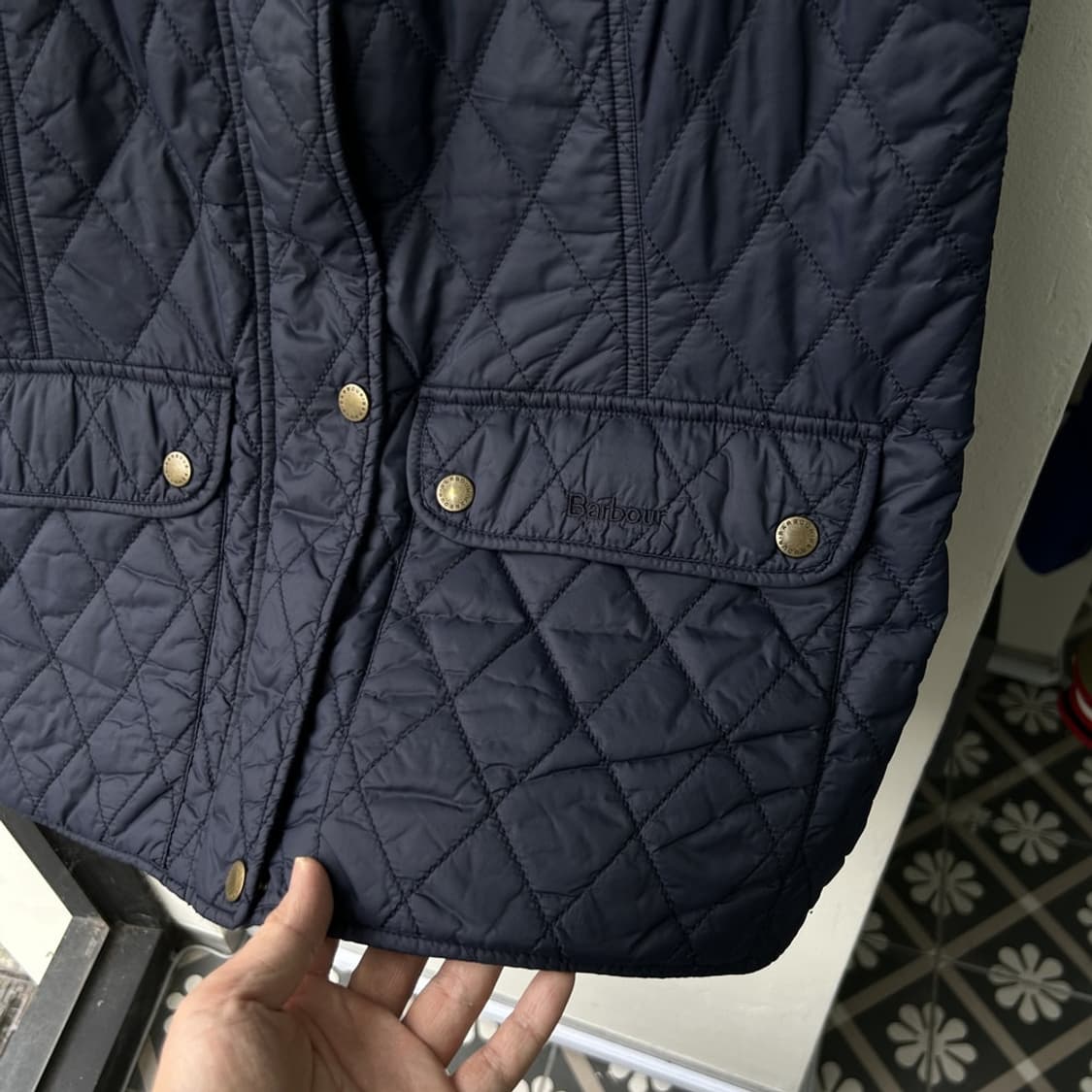 16010 - 바버 퀄팅 베스트 자켓 상품이미지3