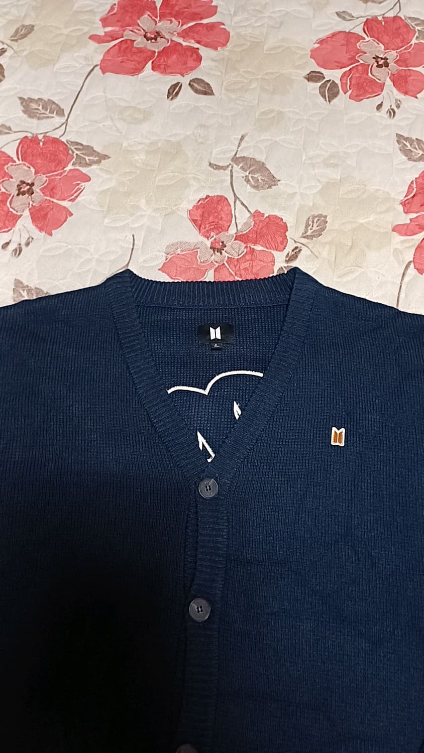 BTS 오버핏 DNA 롱가디건 Free 가슴68 기장80 상품이미지5