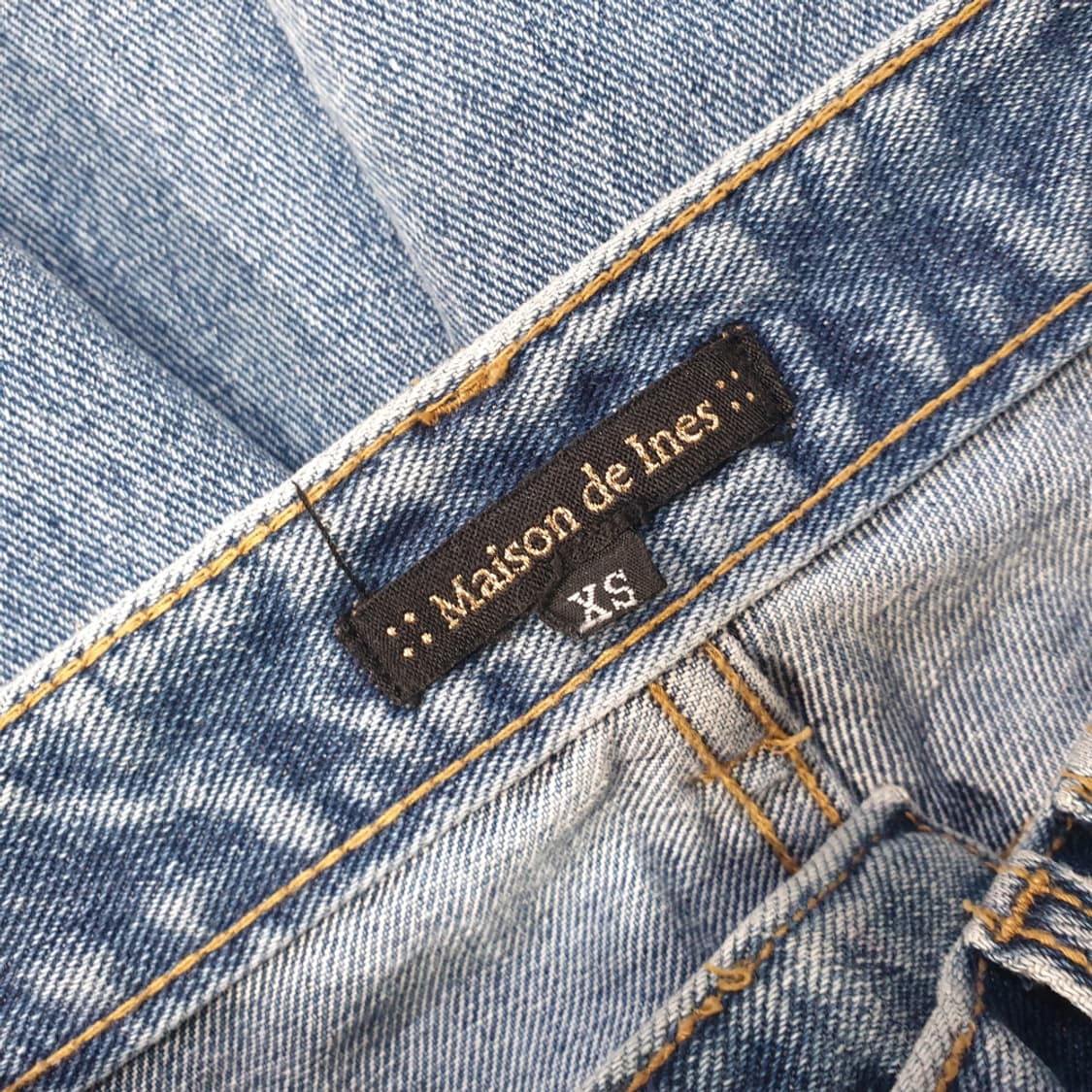 메종드이네스 언발란스 버튼 진 청바지 XS 상품이미지6