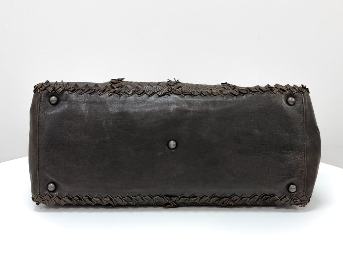 보테가베네타 다크브라운 라지 인트레치아토 숄더백 상품이미지5