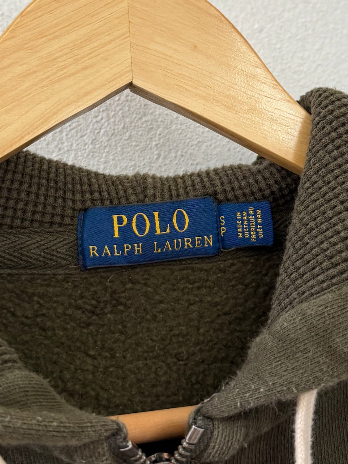 폴로 카키 써멀 후드집업 상품이미지5