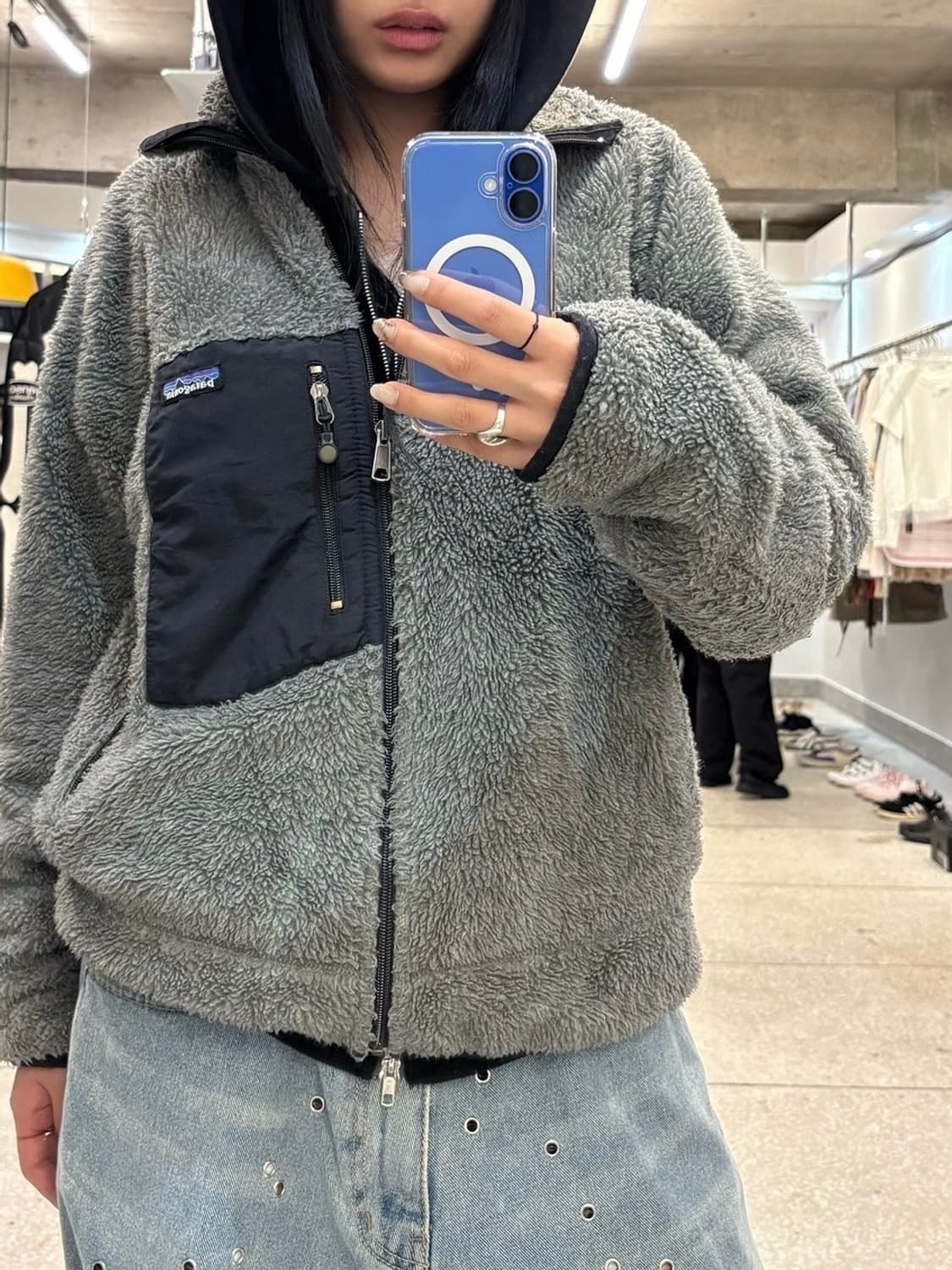 Patagonia fleece zip up gray 상품이미지1