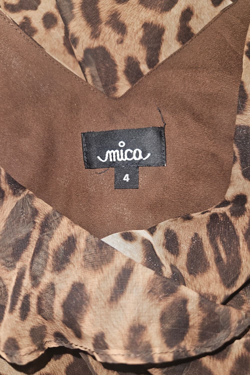 mica 레오파드 오네갸루 드레스 상품이미지5