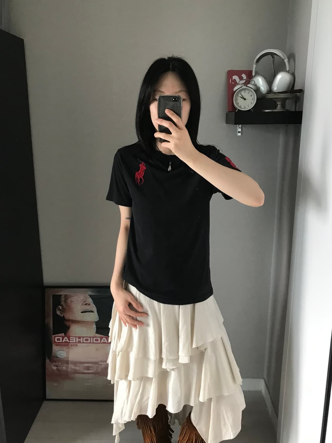 폴로 랄프로렌 빅포니로고 블랙 반팔티 상품이미지2