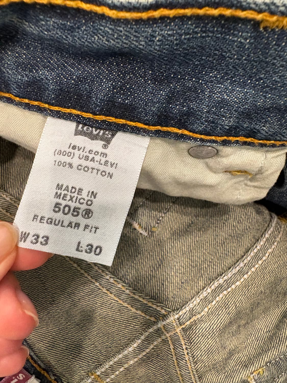 levis 505 regular fit W33 L30 상품이미지5