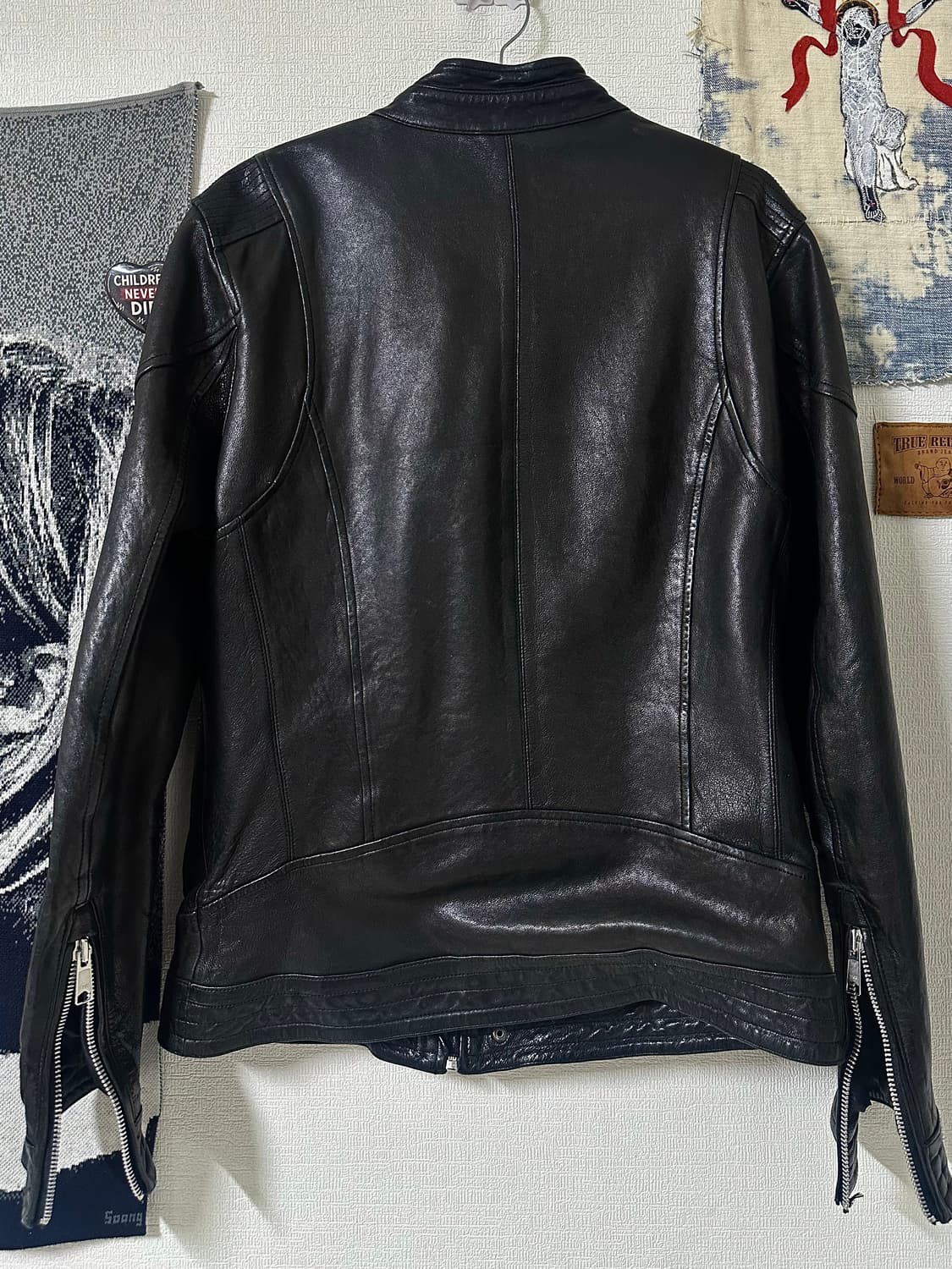 광희시장 램스킨 싱글라이더 레더 자켓 상품이미지3