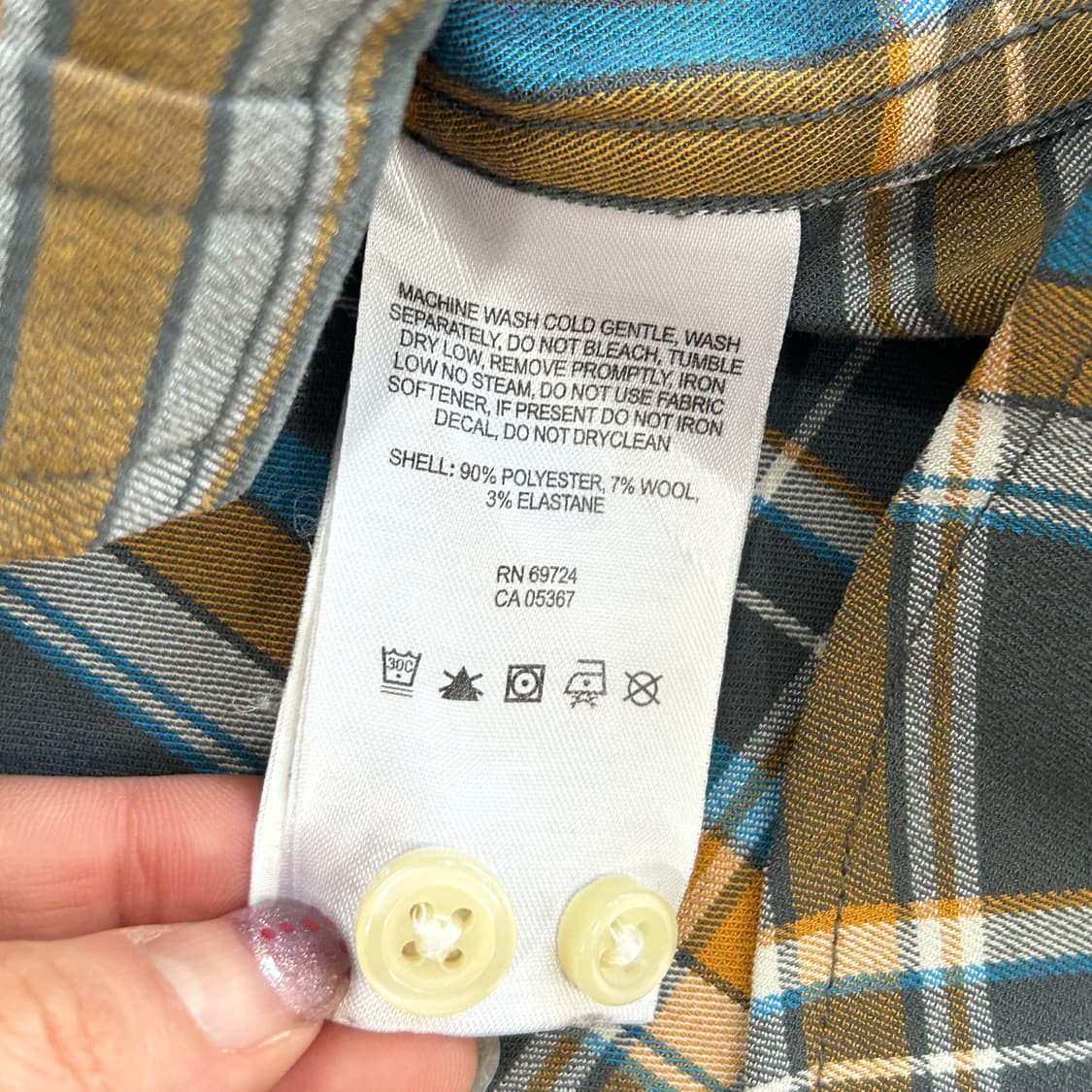 Columbia 콜롬비아 그레이 옐로우 체크 셔츠 상품이미지7