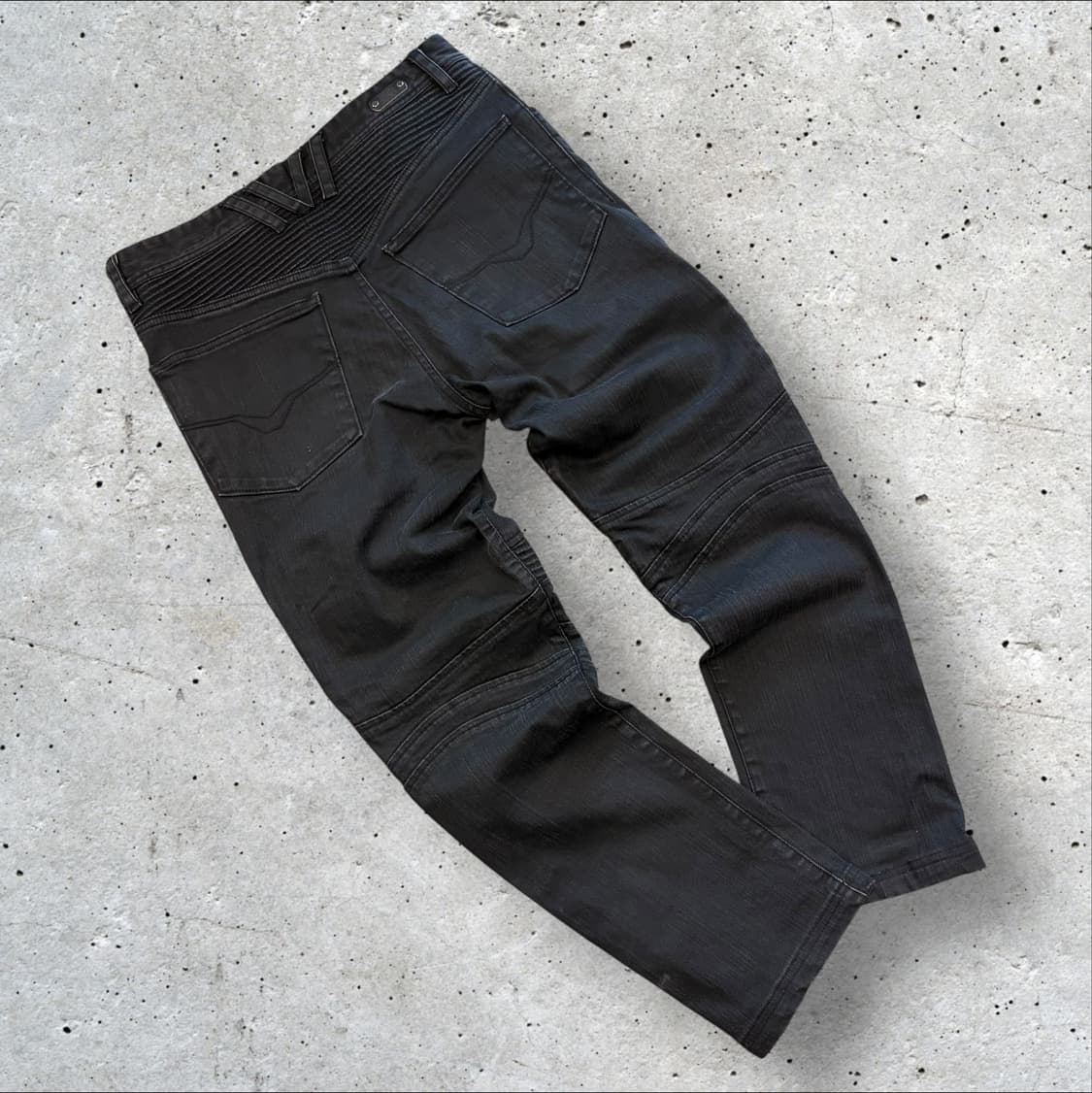 [32] 할리데이비슨 블랙 워싱 바이커 데님 팬츠 C681 상품이미지1