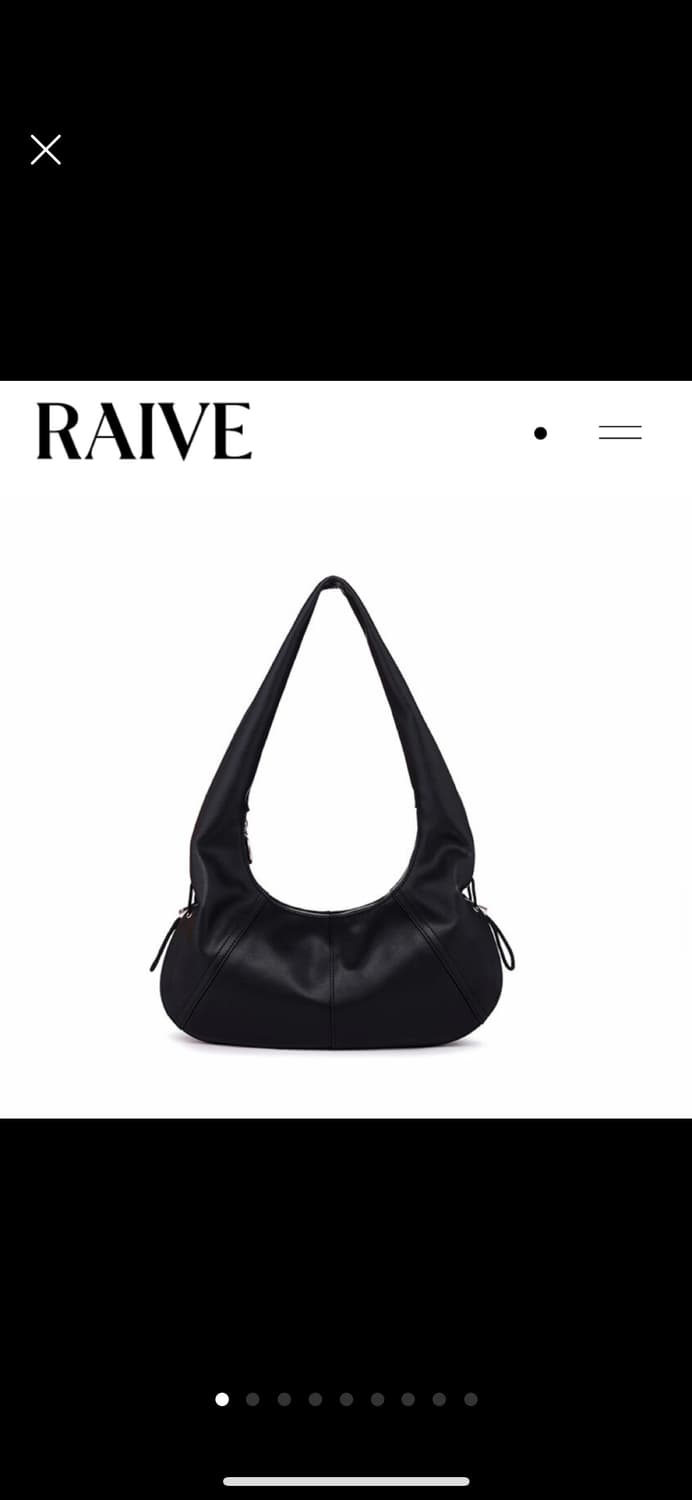(새제품,실사첨부)RAIVE레이브 딤플라지백 블랙 컬러 상품이미지1