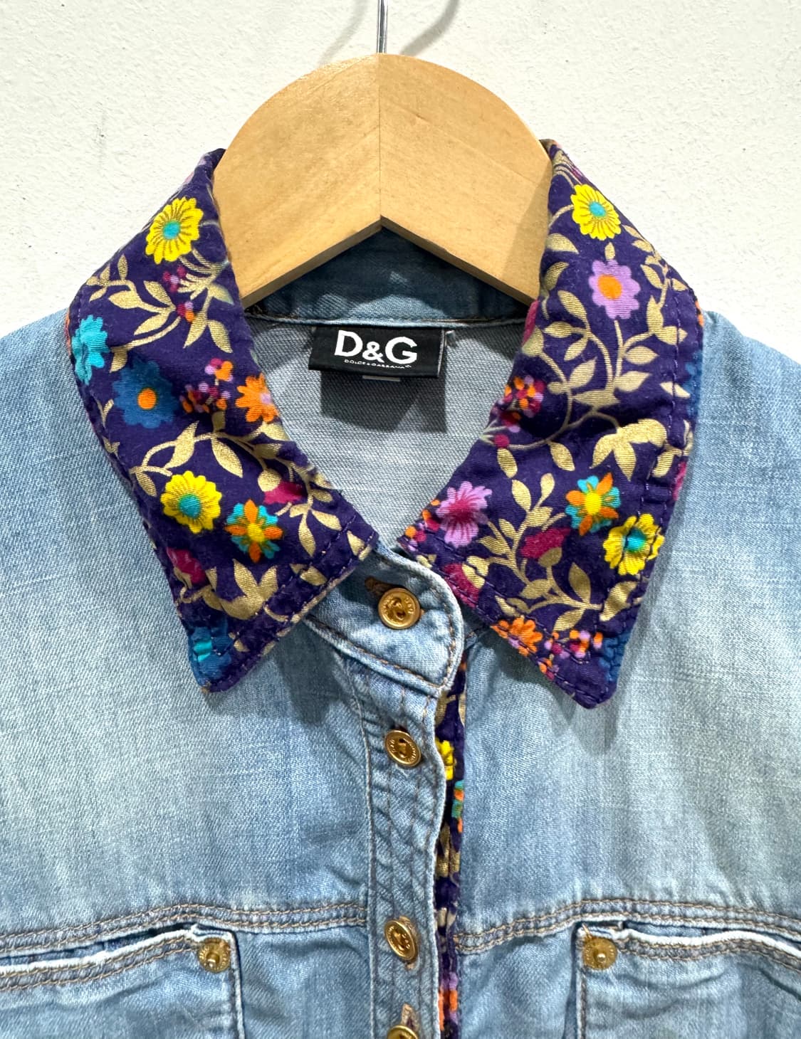 돌체앤가바나 D&G 데님 셔츠 40 정품 상품이미지3