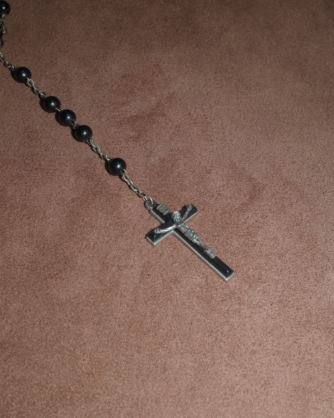 돌체앤가바나 로자리아 블랙 비즈 묵주 목걸이 상품이미지1