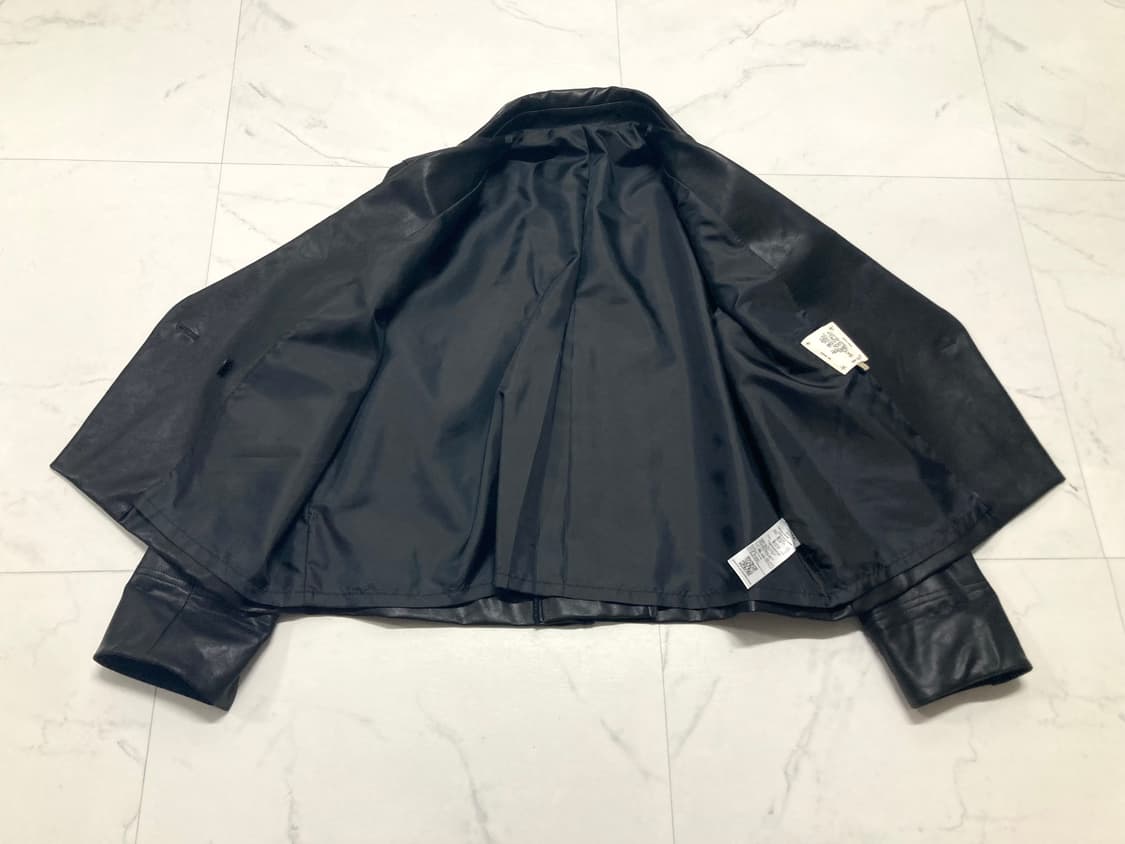 (거의 새것)노어 하프 트렌치 레더 자켓 44-55 상품이미지4