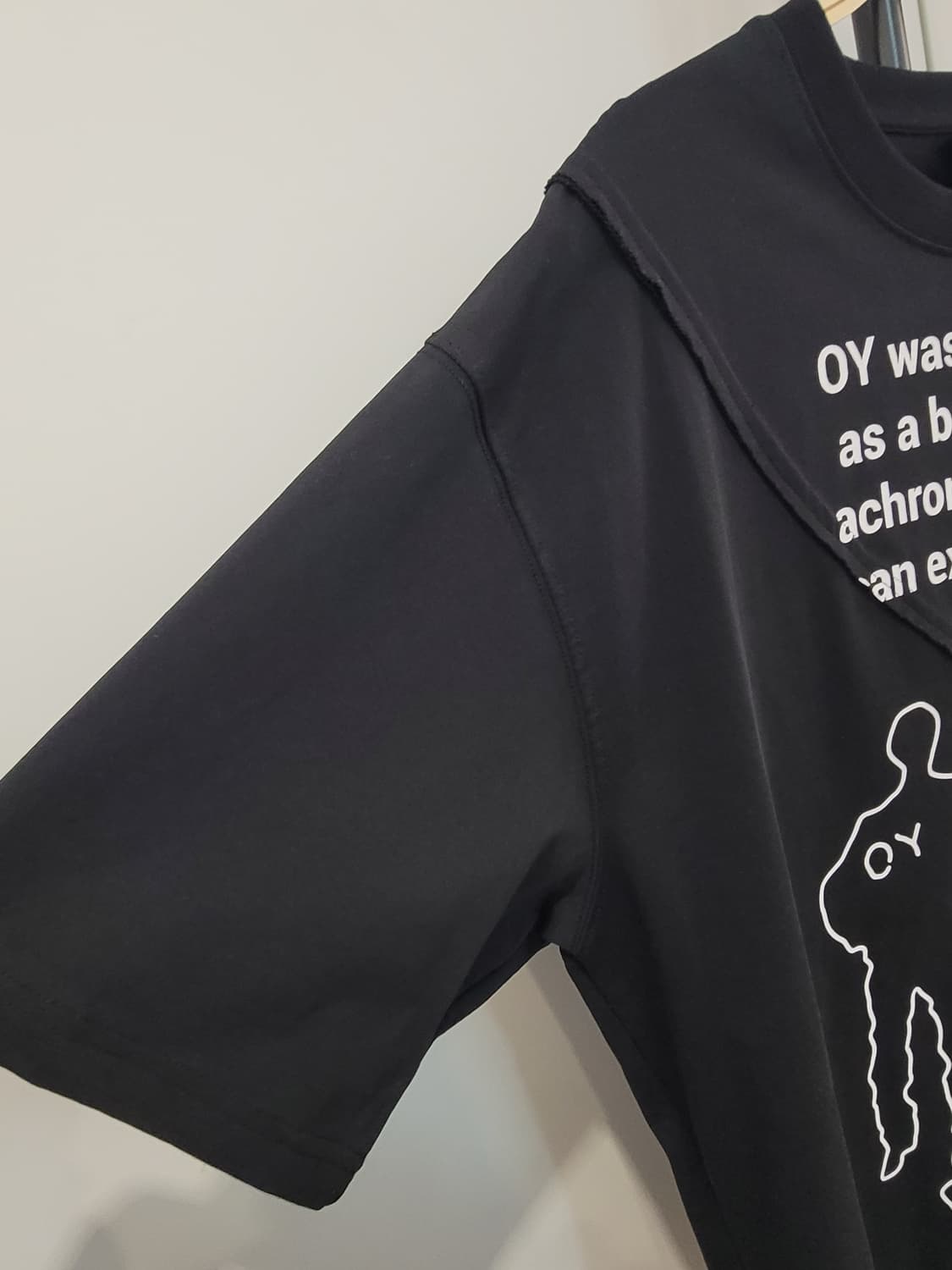 OY 오와이 블랙 프린팅 반팔 티셔츠 1사이즈 택달린 새제품 상품이미지5