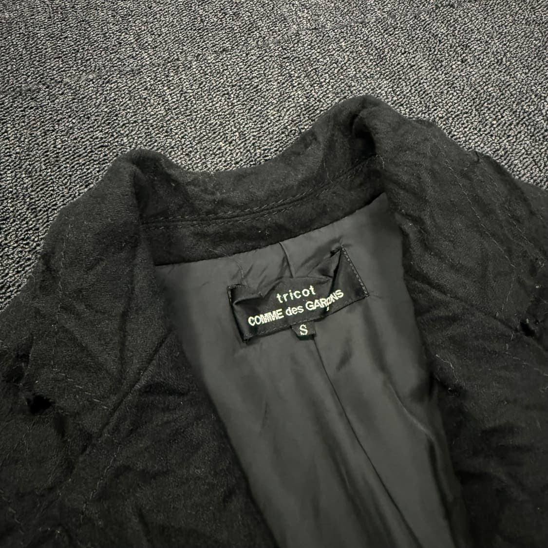 트리콧 꼼데가르송 레이어드 링클 자켓 상품이미지7